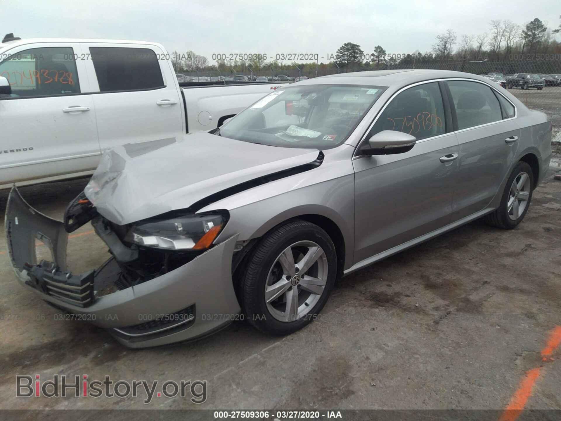 2012 VOLKSWAGEN PASSAT - VIN: 1VWBN7A39CC025569 - Фото 2