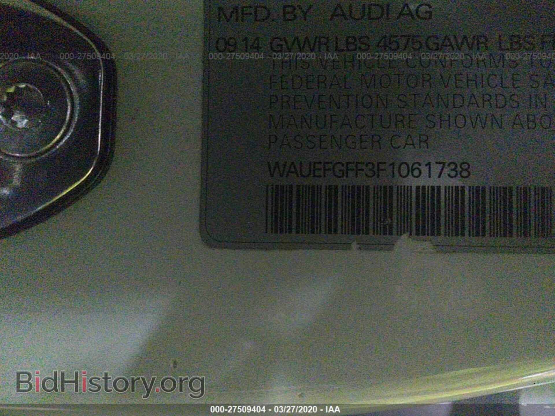 2015 AUDI A3 - VIN: WAUEFGFF3F1061738 - Photo 9