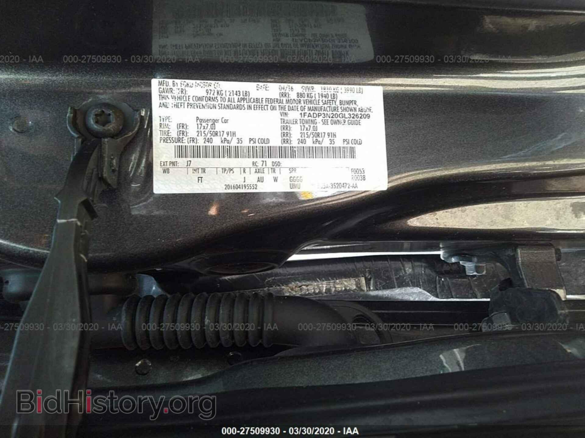 2016 FORD FOCUS - VIN: 1FADP3N20GL326209 - Photo 9