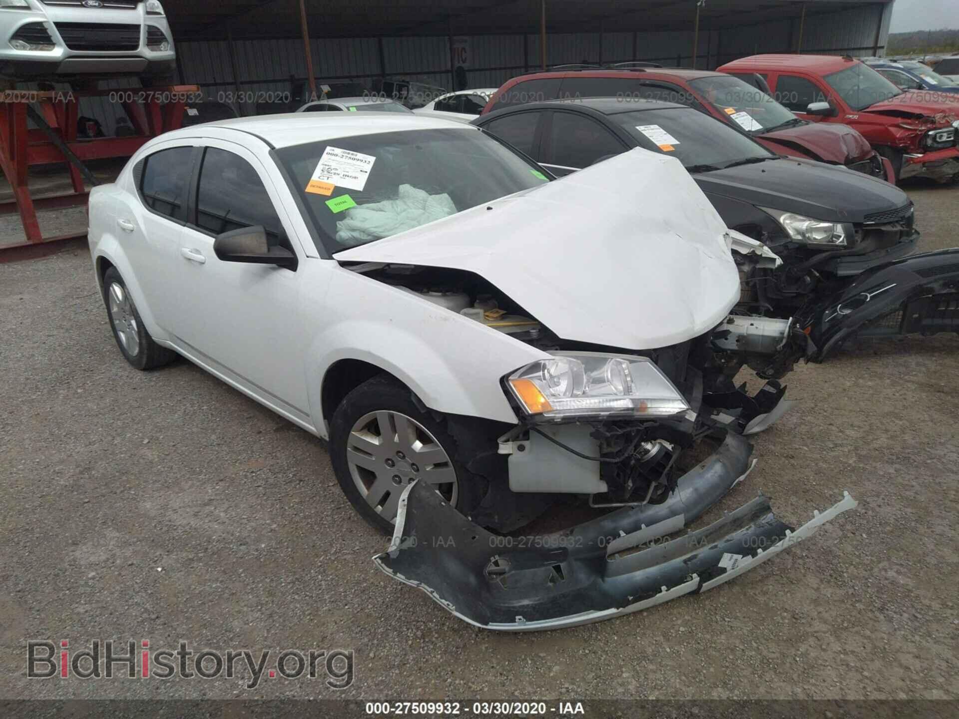 Фотография 1C3CDZAB6DN582608 - DODGE AVENGER 2013