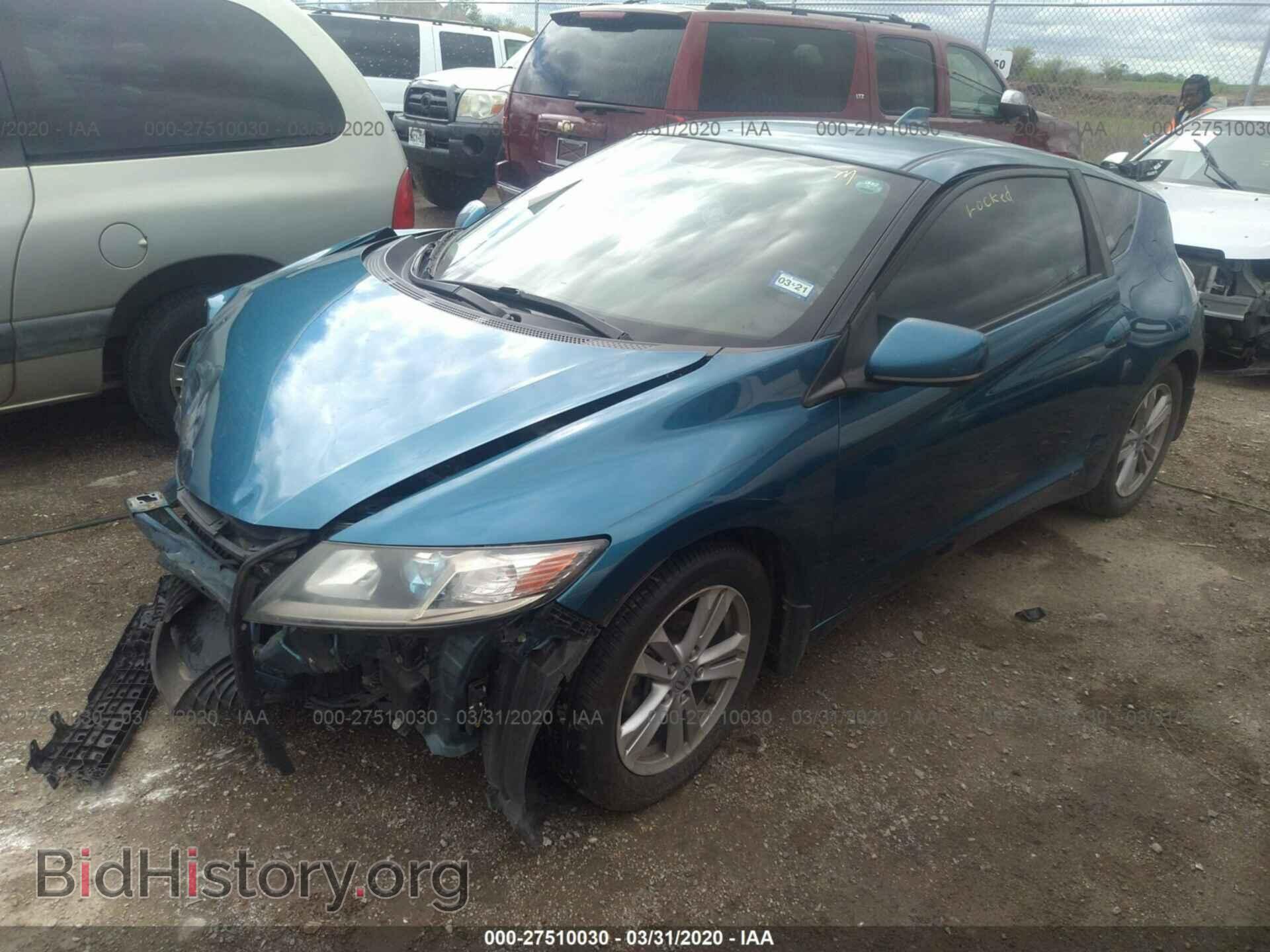 2011 HONDA CR-Z - VIN: JHMZF1D46BS011356 - Фото 2