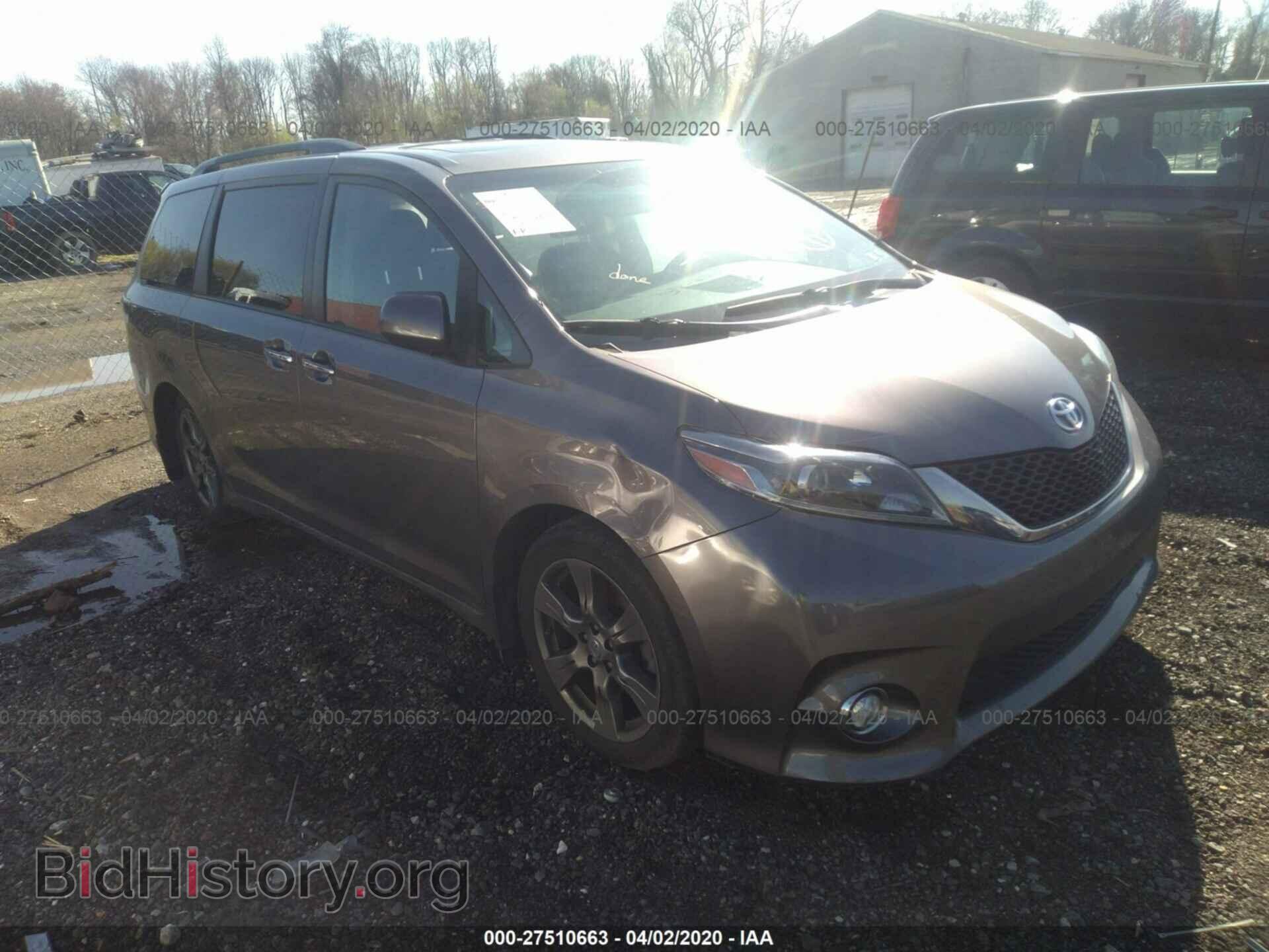 Photo 5TDXZ3DC9HS885396 - TOYOTA SIENNA 2017