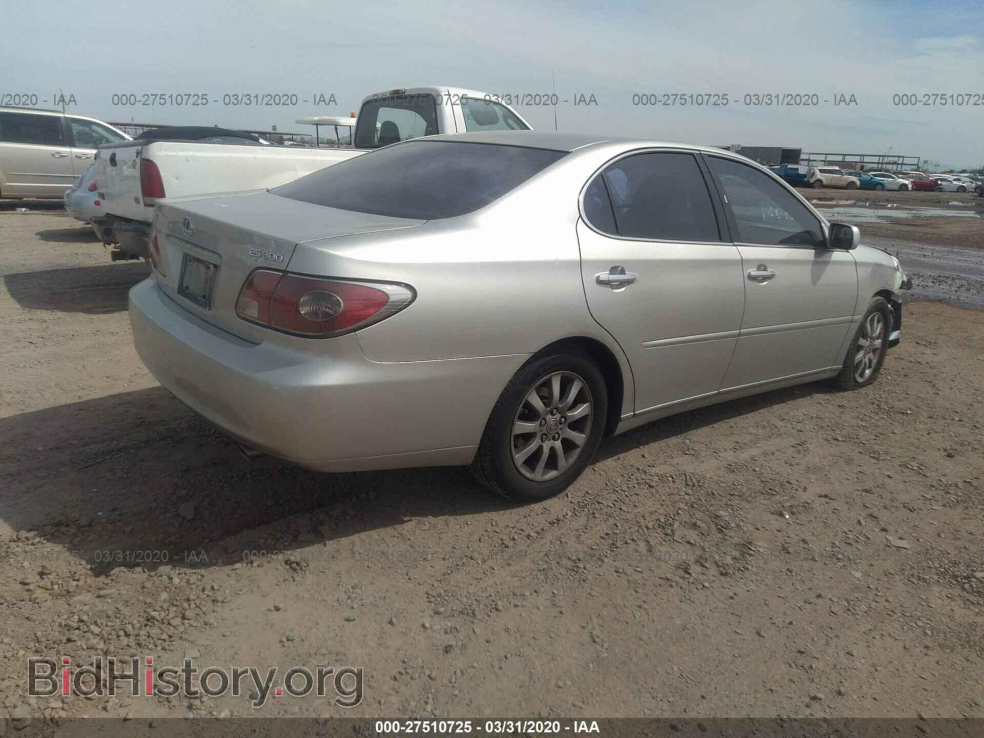 2003 LEXUS ES - VIN: JTHBF30G936012766 - Фото 4