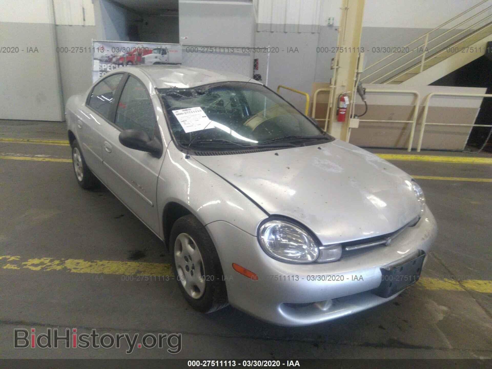 Фотография 1B3ES46C0YD629143 - DODGE NEON 2000