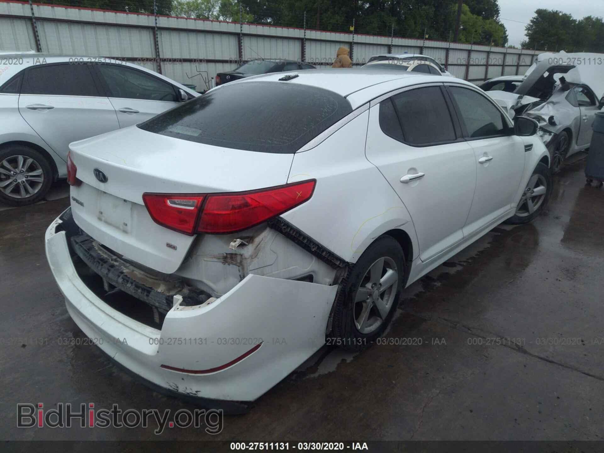 2014 KIA OPTIMA - VIN: 5XXGM4A72EG261593 - Фото 4