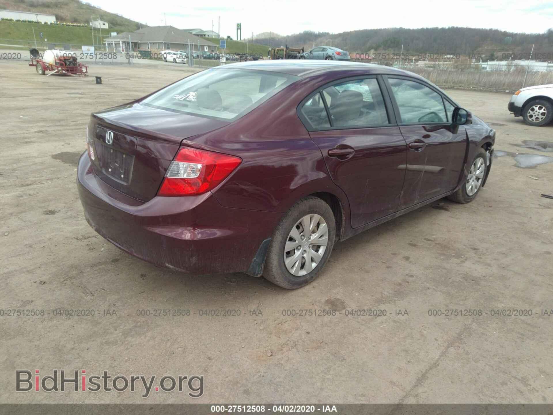 2012 HONDA CIVIC - VIN: 19XFB2F59CE351164 - Фото 4