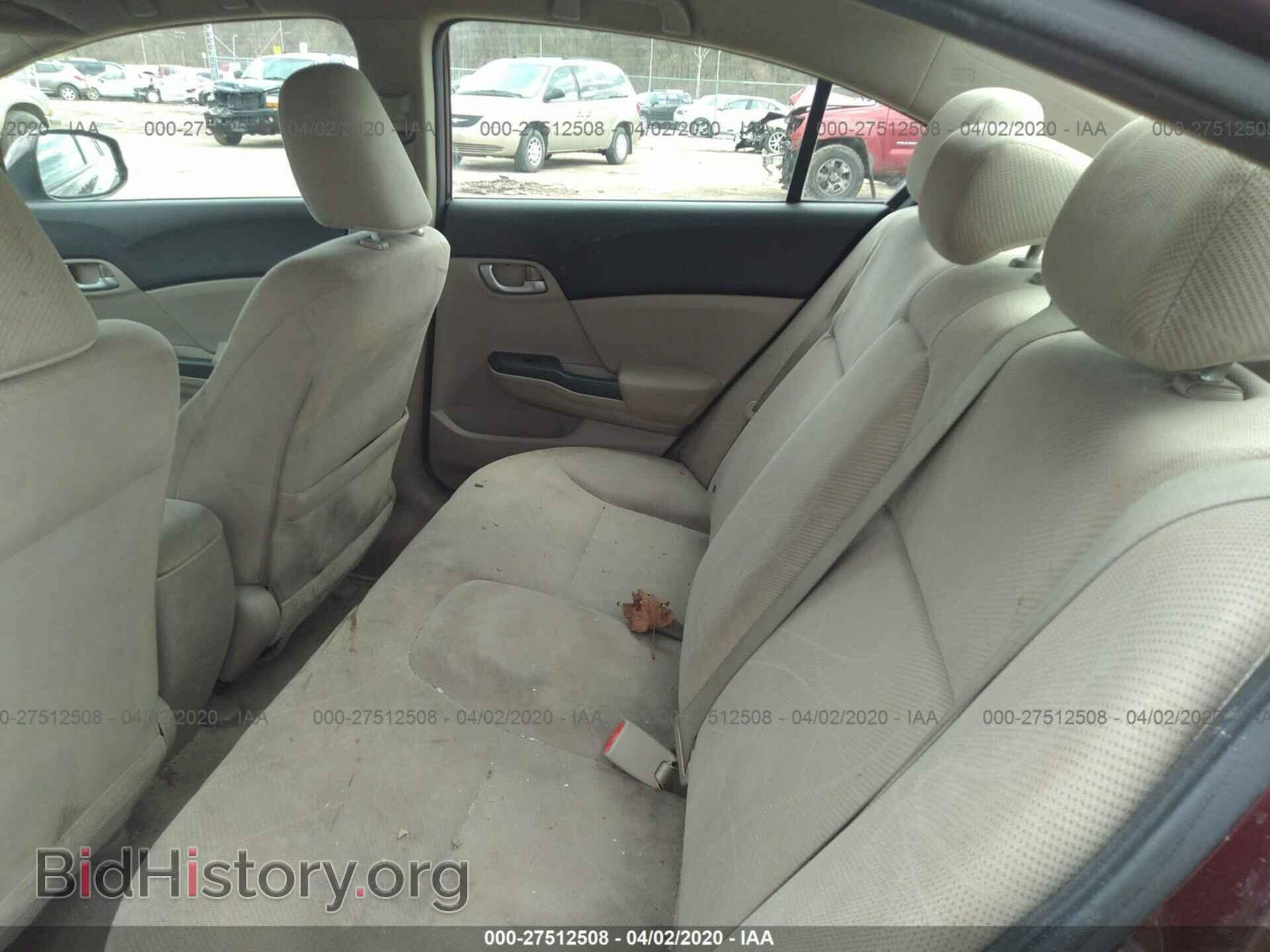2012 HONDA CIVIC - VIN: 19XFB2F59CE351164 - Фото 8