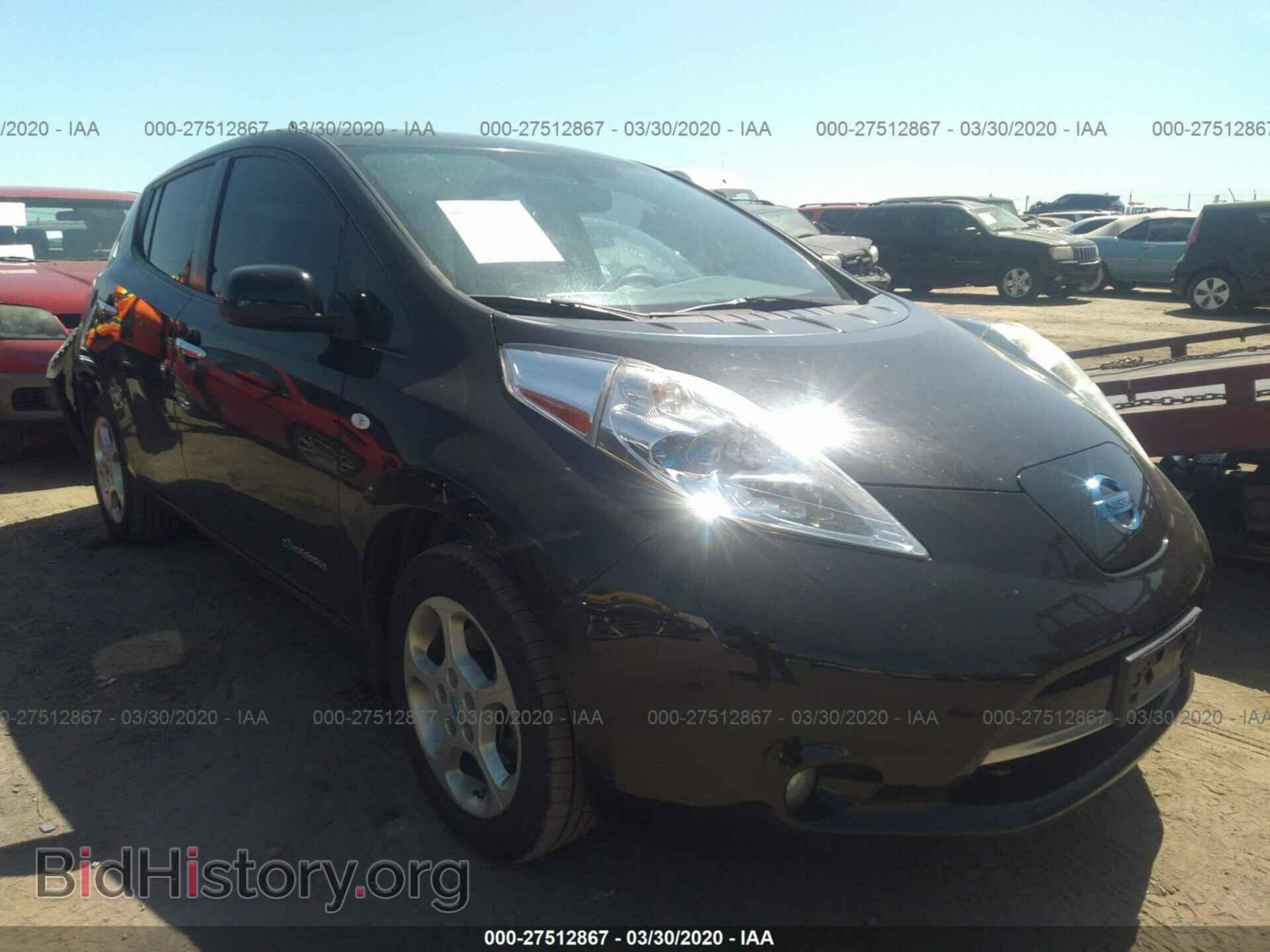 Photo JN1AZ0CP2CT018220 - NISSAN LEAF 2012