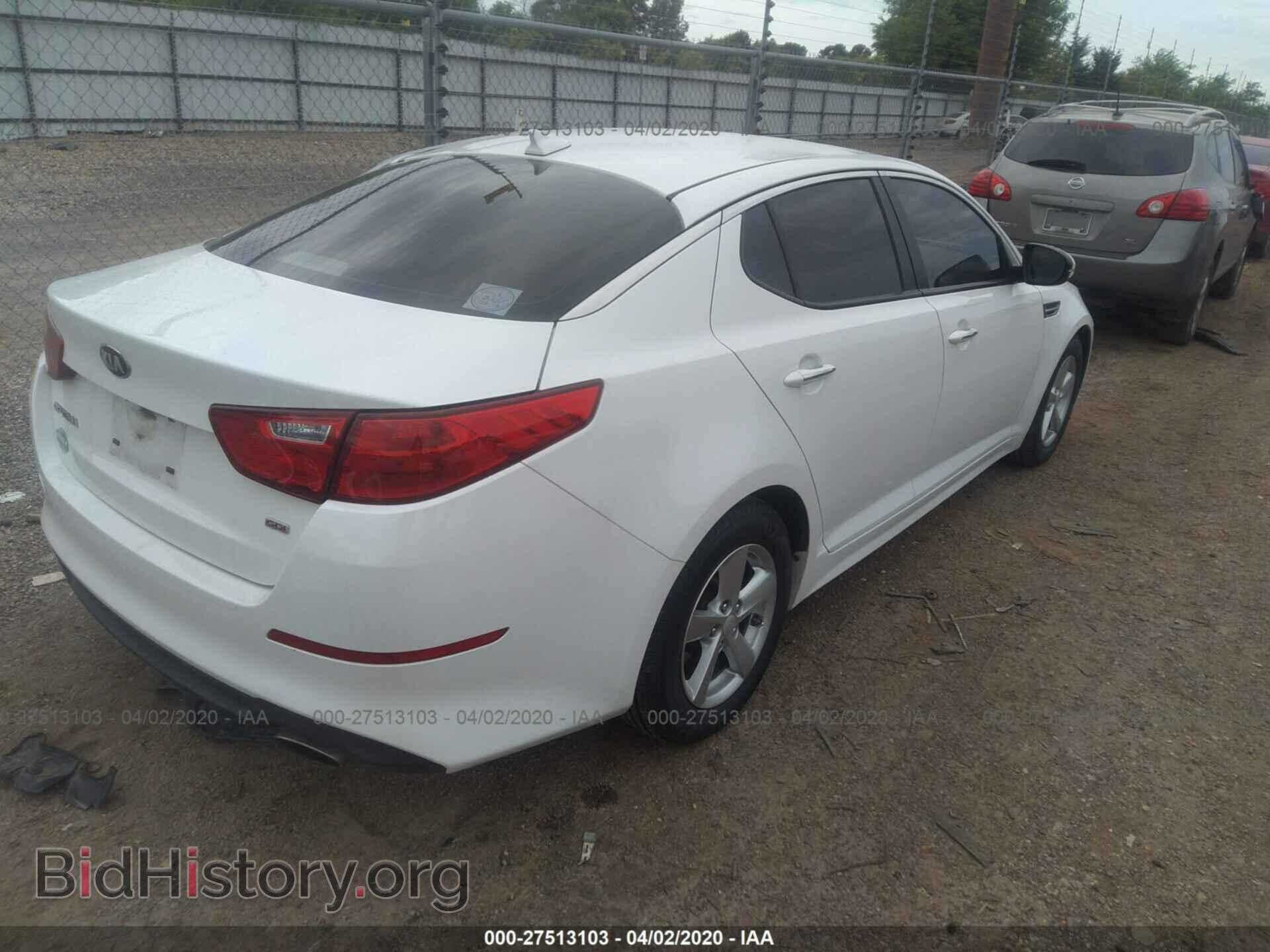 2015 KIA OPTIMA - VIN: KNAGM4A76F5532397 - Photo 4