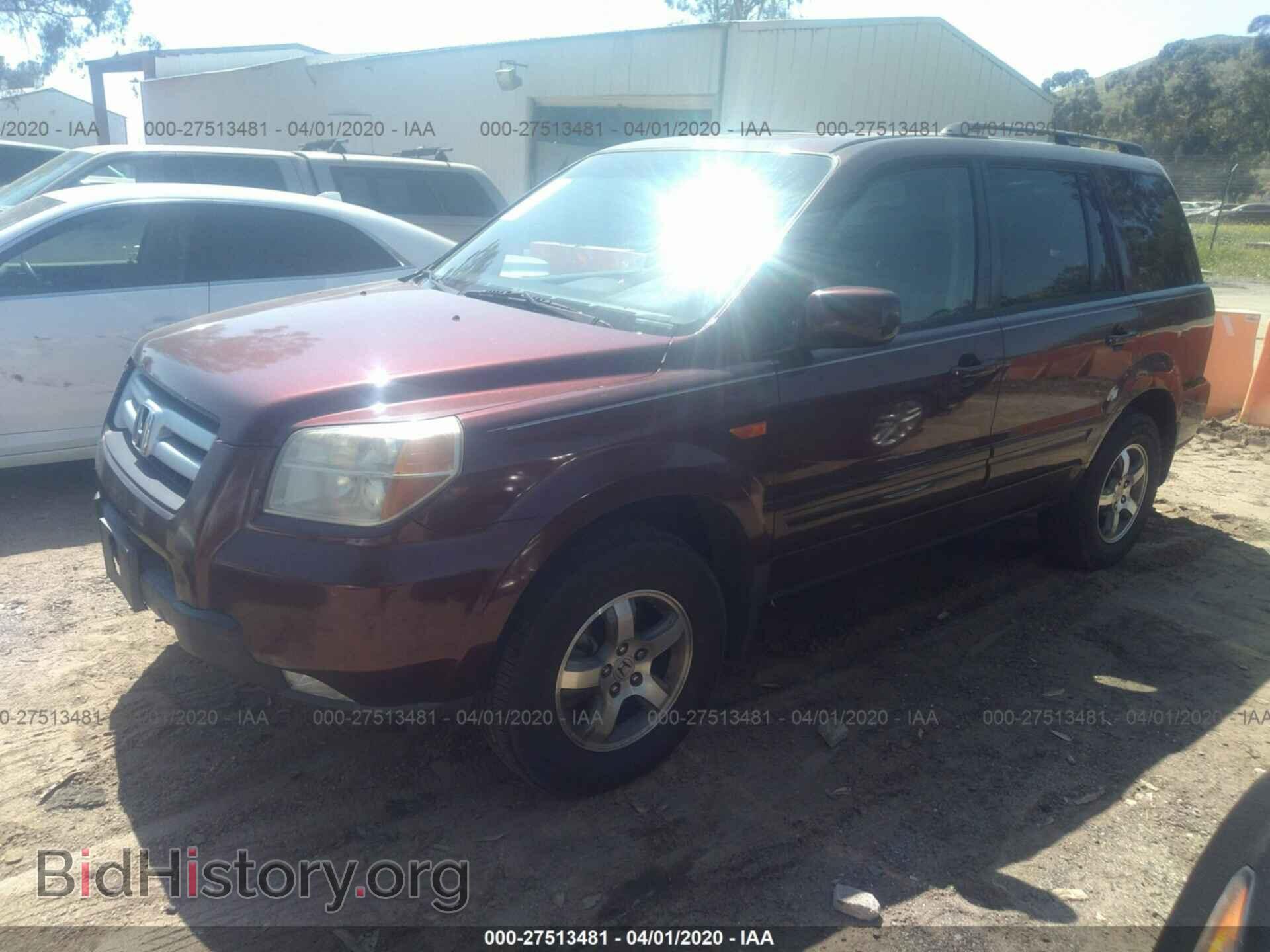 2007 HONDA PILOT - VIN: 5FNYF28757B026393 - Фото 2