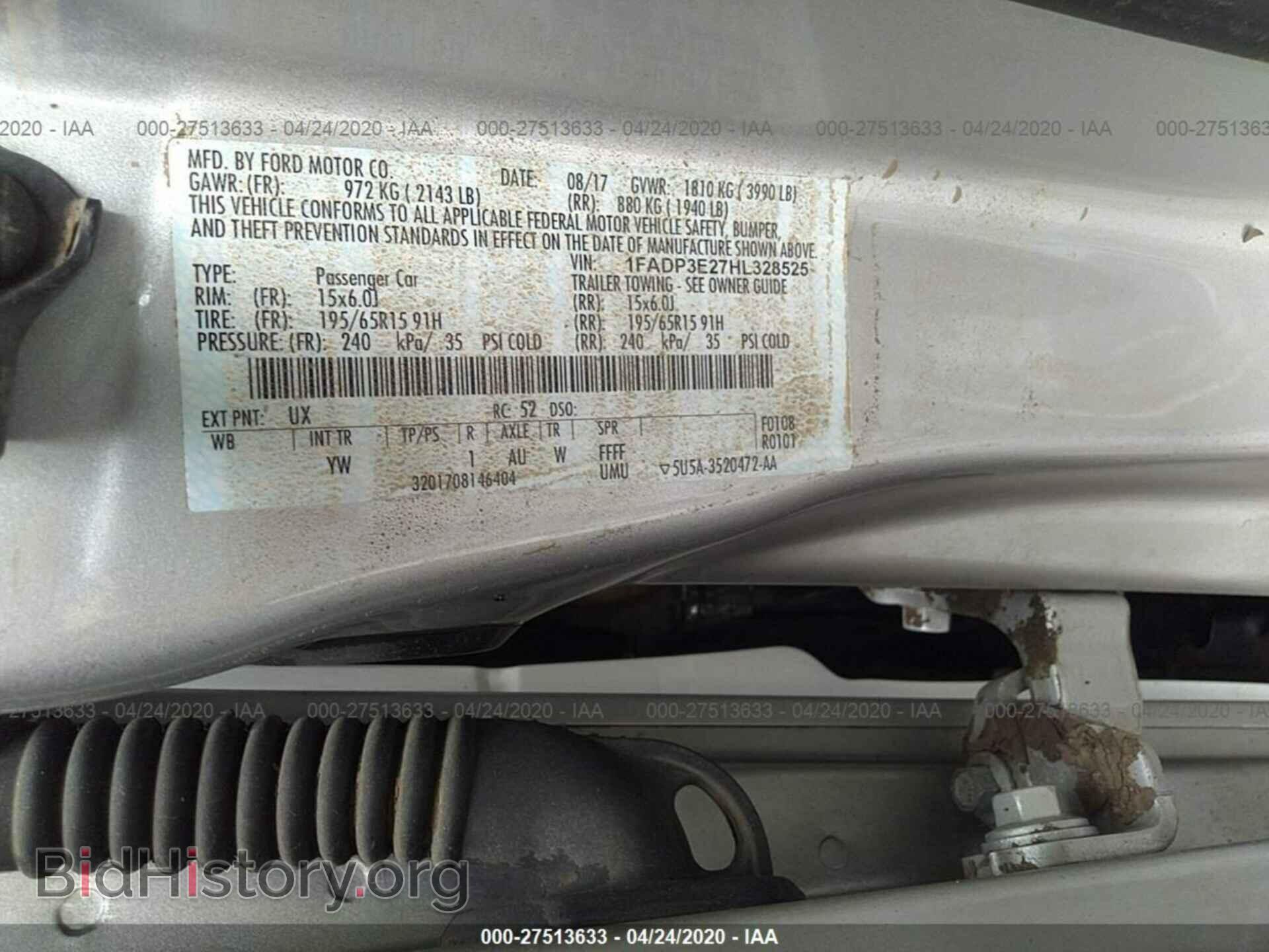 2017 FORD FOCUS - VIN: 1FADP3E27HL328525 - Photo 9