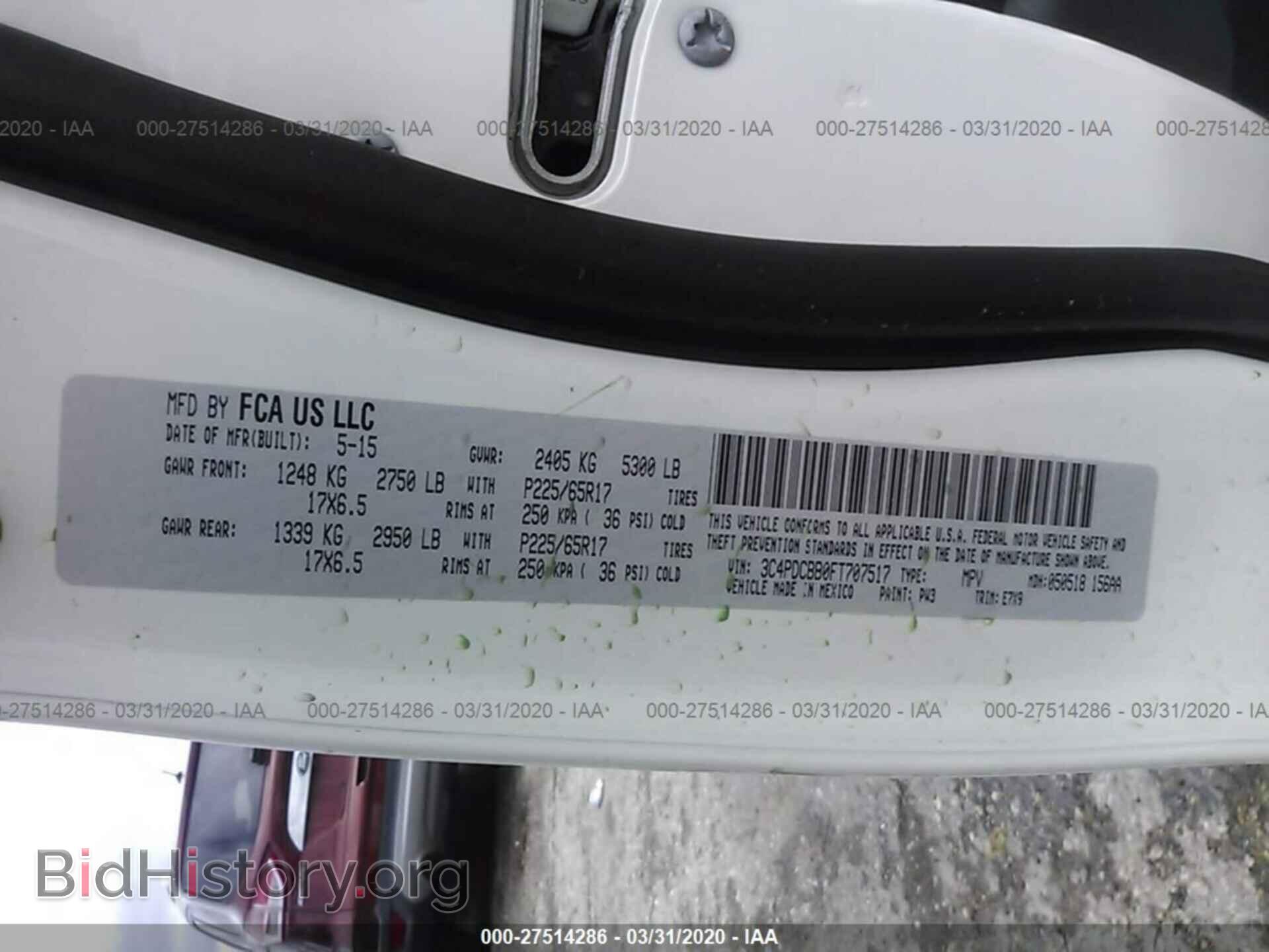 2015 DODGE JOURNEY - VIN: 3C4PDCBB0FT707517 - Photo 9