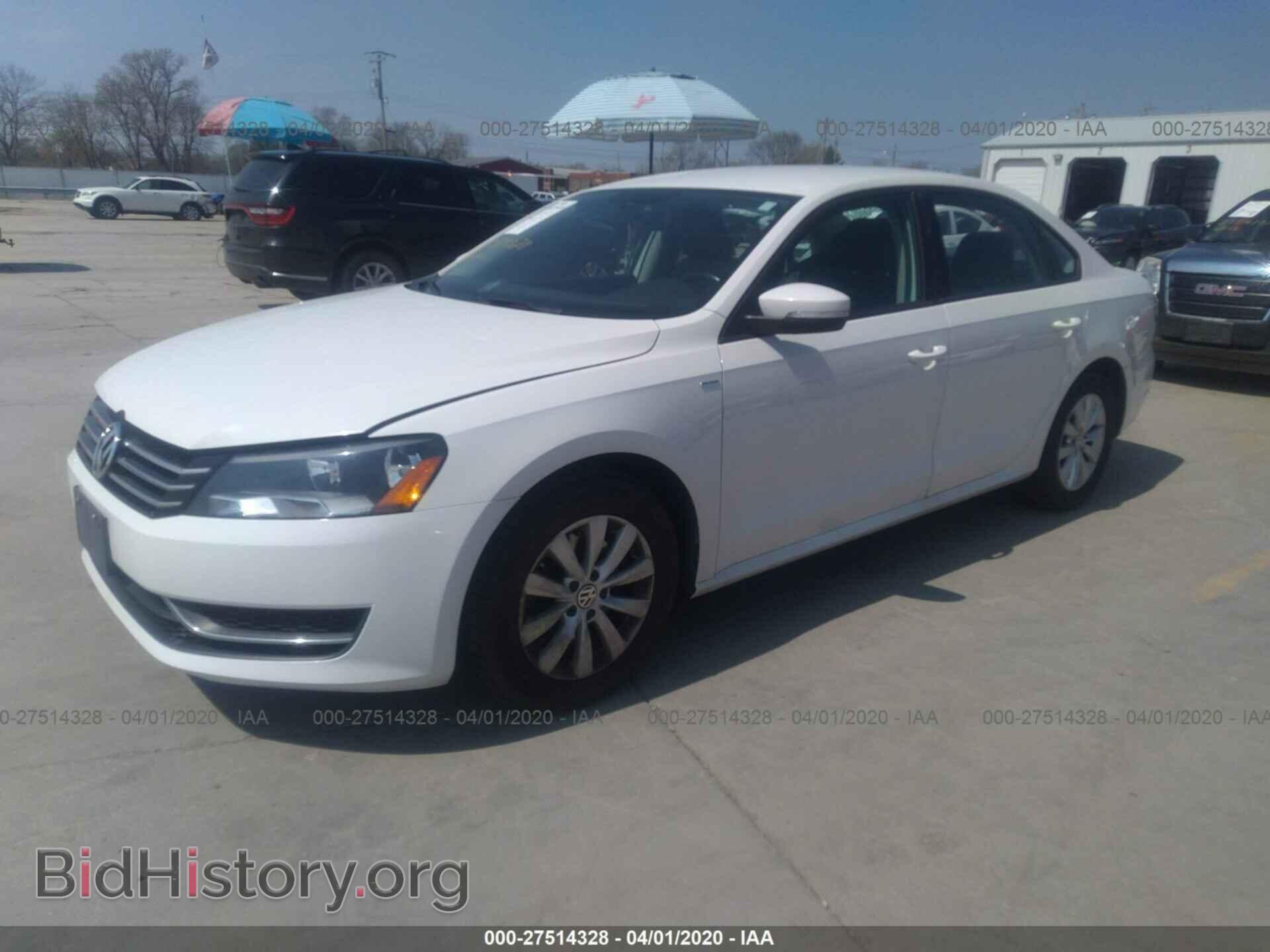 2014 VOLKSWAGEN PASSAT - VIN: 1VWAP7A3XEC019367 - Фото 2