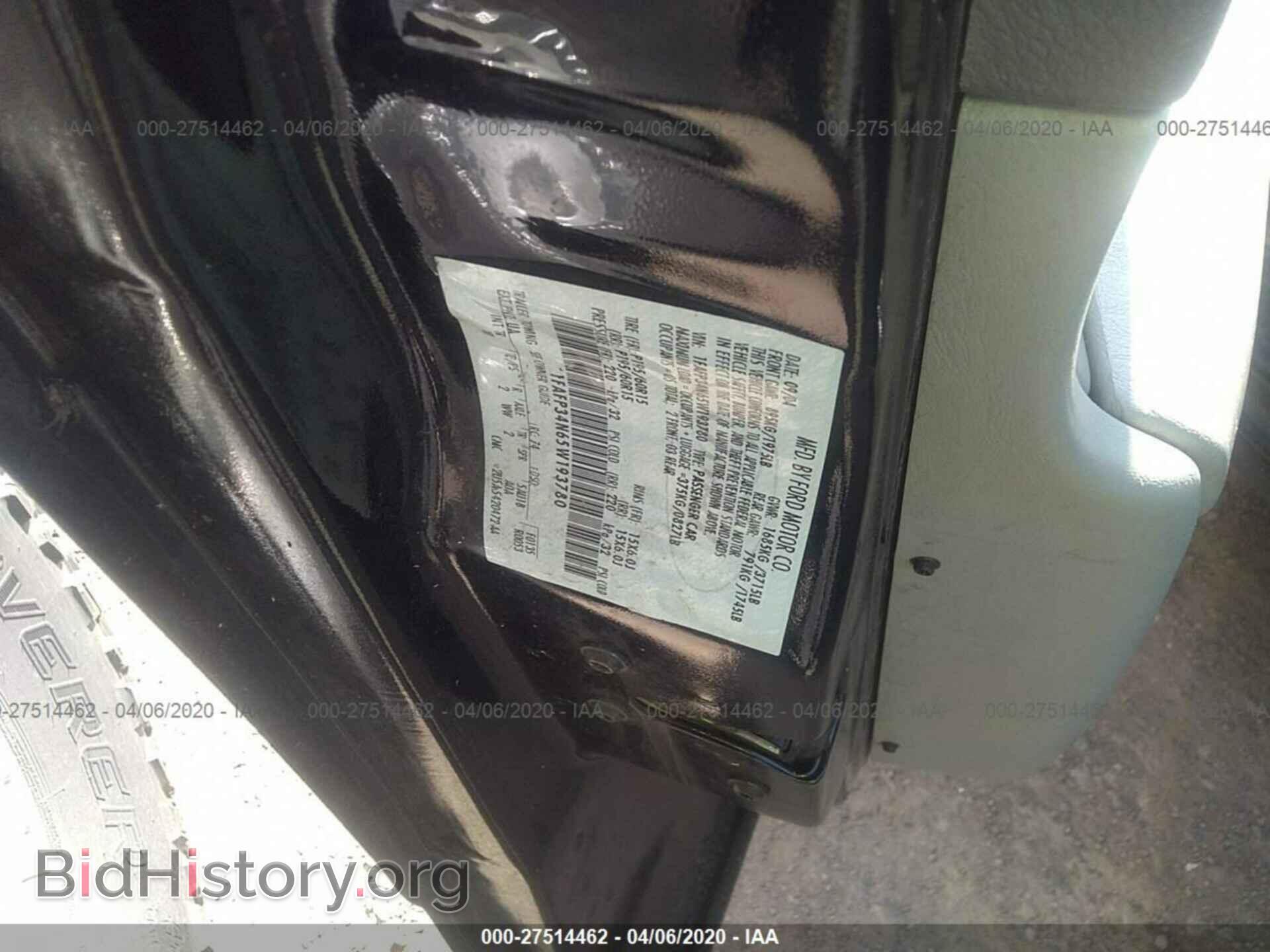 2005 FORD FOCUS - VIN: 1FAFP34N65W193780 - Фото 9