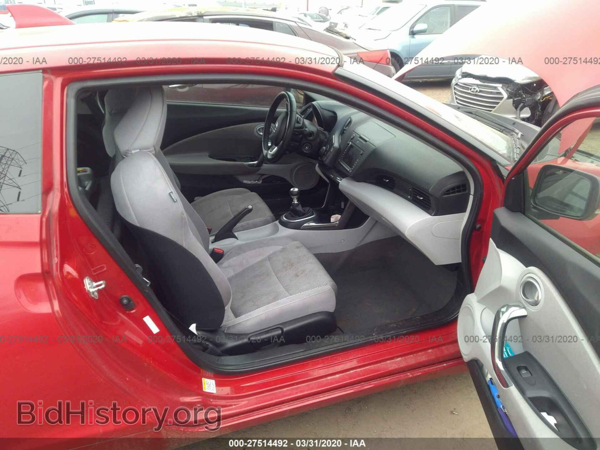 2011 HONDA CR-Z - VIN: JHMZF1C60BS008908 - Фото 5