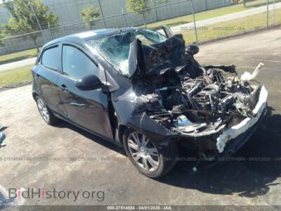 2012 Mazda MAZDA2, black — VIN JM1DE1KY7C0134231, IAAI