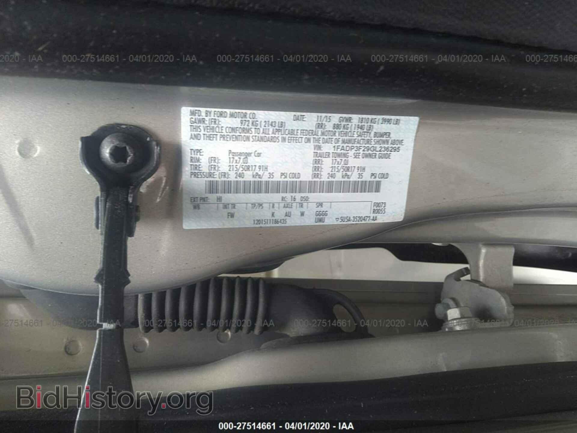2016 FORD FOCUS - VIN: 1FADP3F29GL236295 - Photo 9