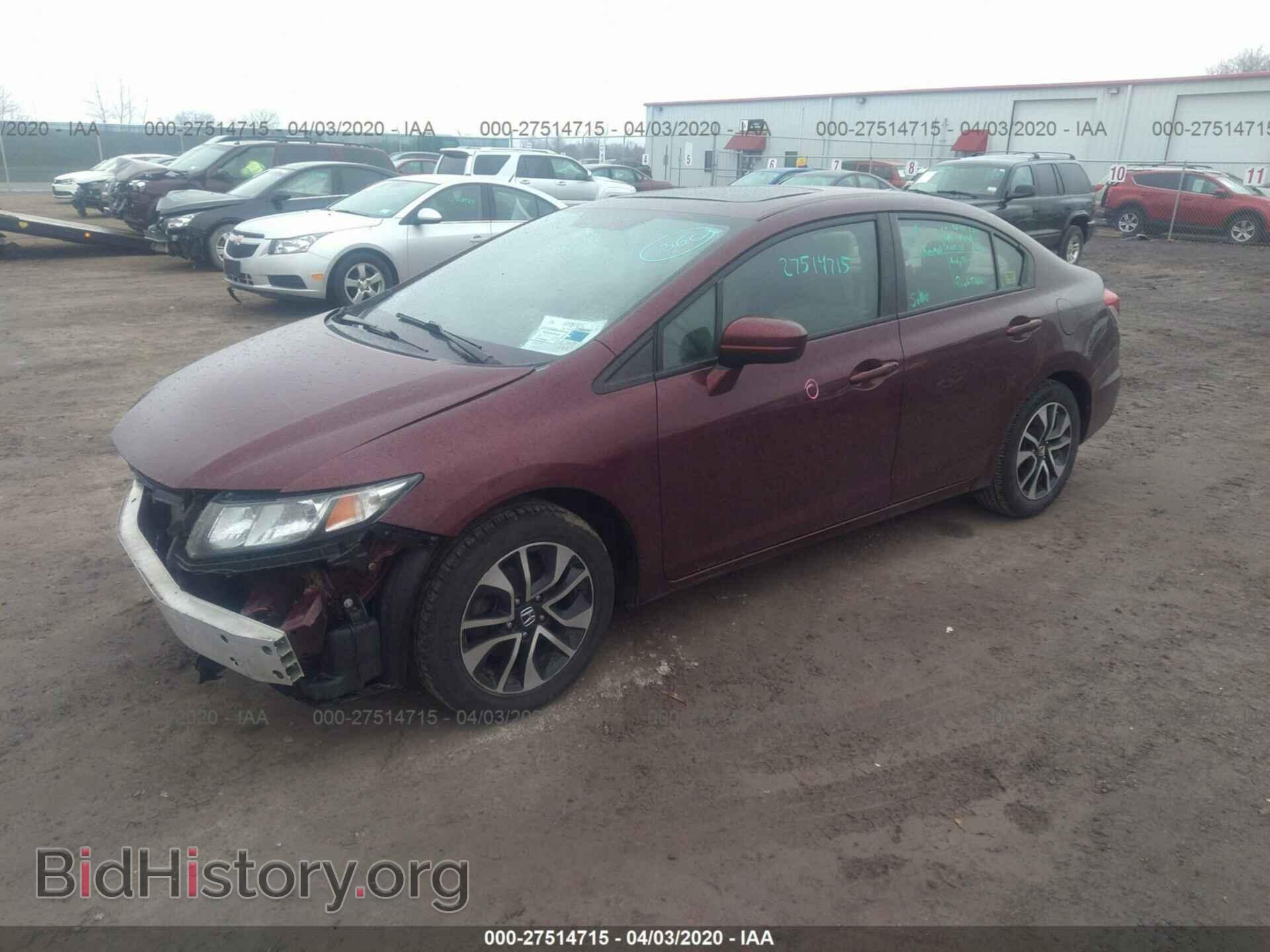 2014 HONDA CIVIC - VIN: 2HGFB2F83EH557275 - Фото 2