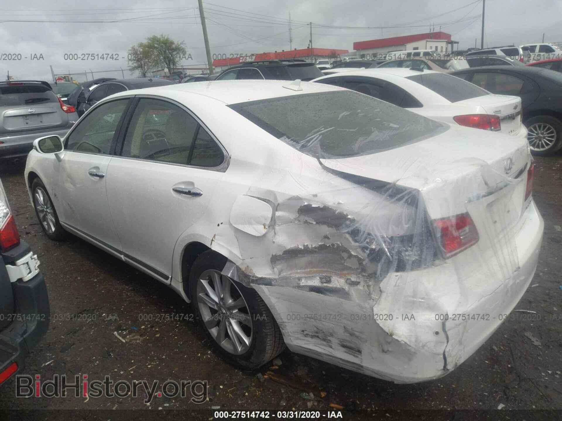 2012 LEXUS ES - VIN: JTHBK1EG6C2505305 - Фото 3