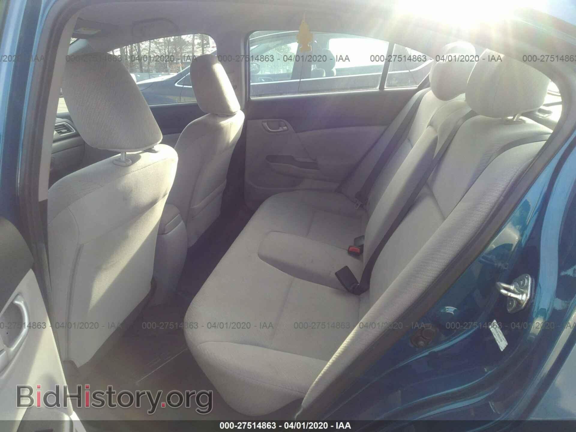 2013 HONDA CIVIC - VIN: 19XFB2F50DE251939 - Фото 8