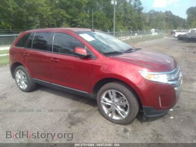 2013 Ford EDGE SEL, бордовый — VIN 2FMDK3JC9DBE23231, IAAI