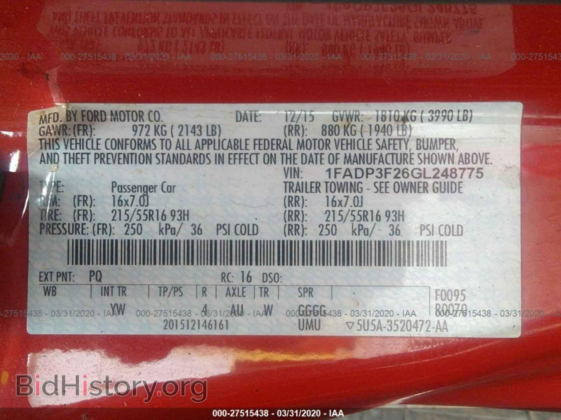 2016 FORD FOCUS - VIN: 1FADP3F26GL248775 - Photo 9