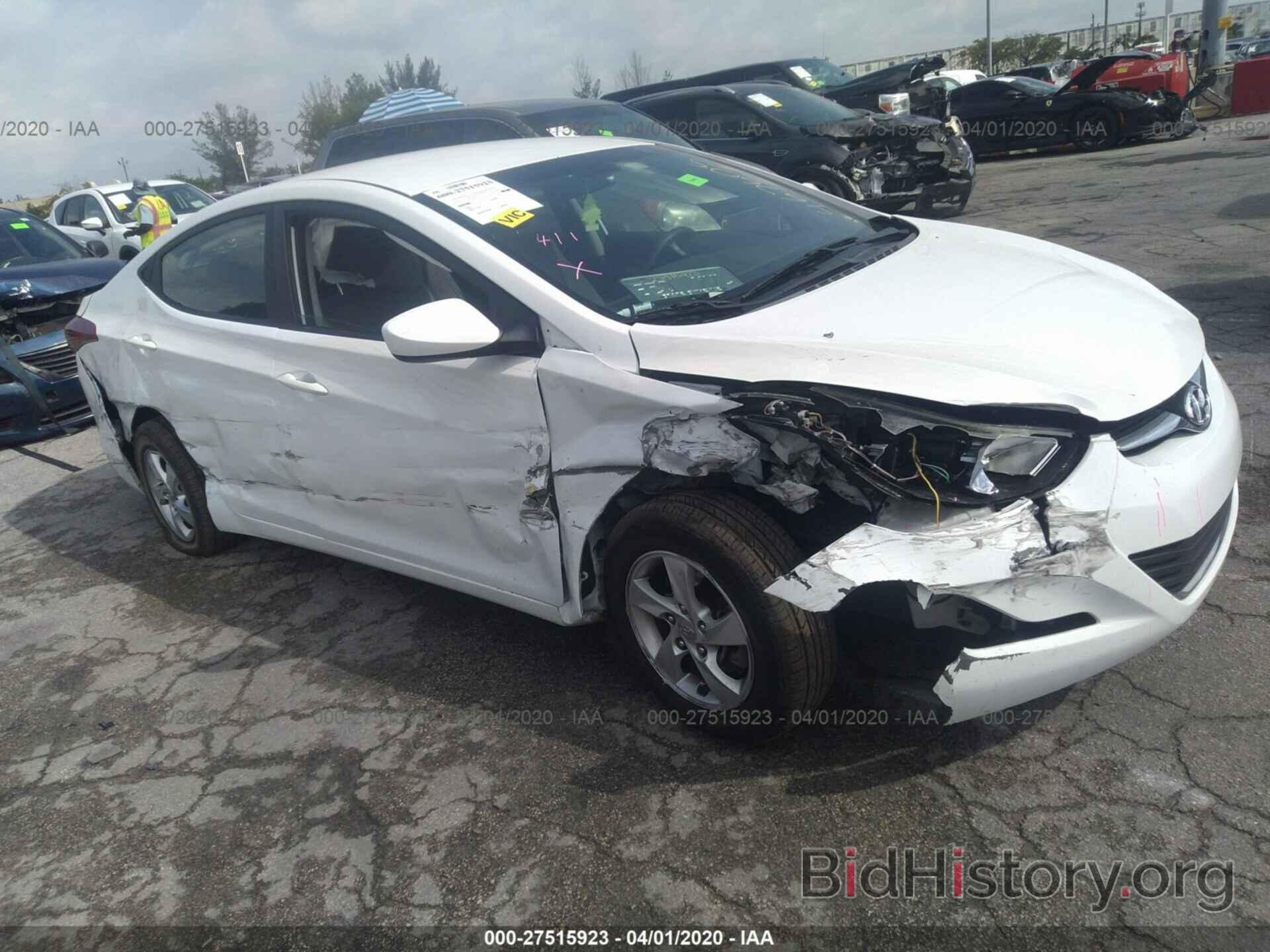 Photo 5NPDH4AE2EH467605 - HYUNDAI ELANTRA 2014