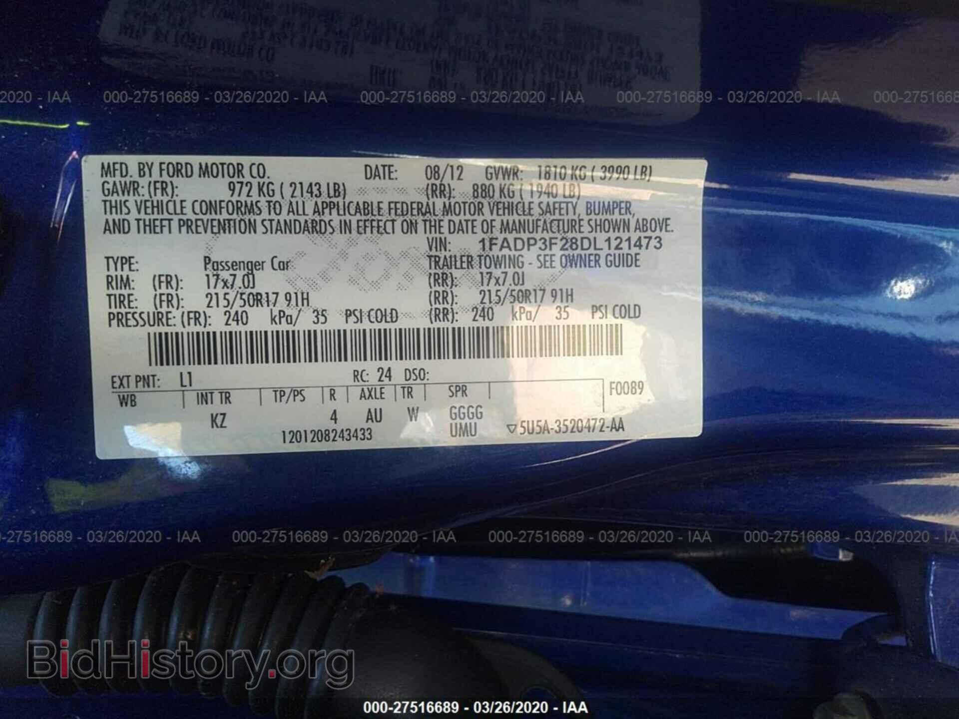 2013 FORD FOCUS - VIN: 1FADP3F28DL121473 - Photo 9