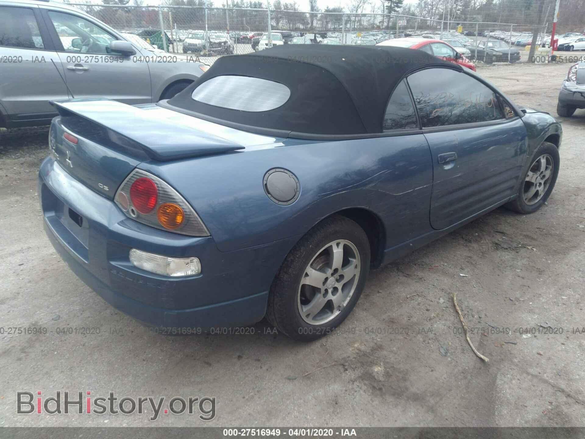 2003 MITSUBISHI ECLIPSE - VIN: 4A3AE45G43E088493 - Фото 4