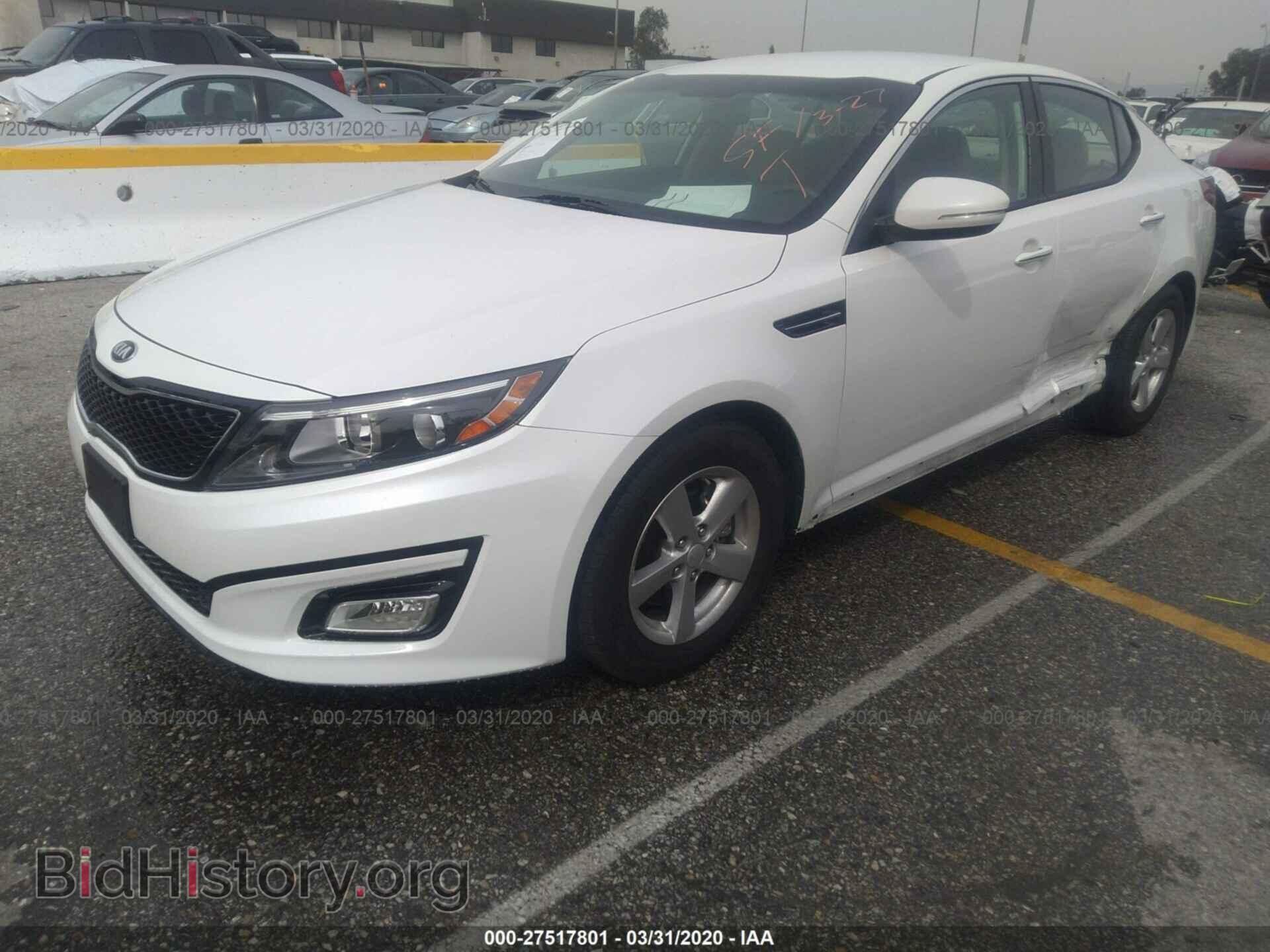 2015 KIA OPTIMA - VIN: KNAGM4A73F5663299 - Photo 2