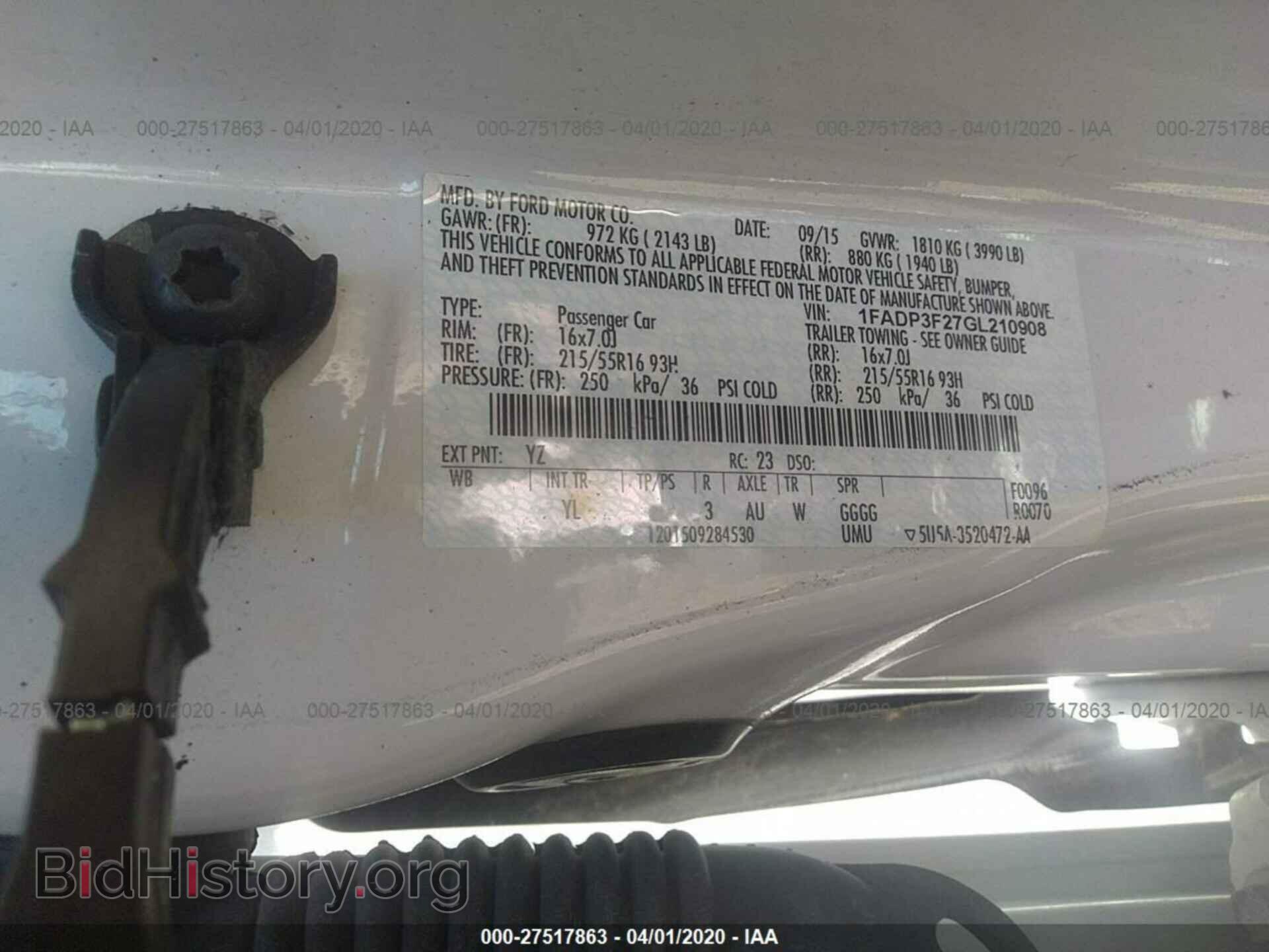 2016 FORD FOCUS - VIN: 1FADP3F27GL210908 - Photo 9