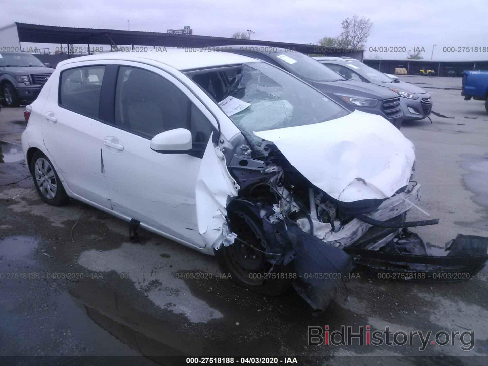 Photo JTDKTUD37CD529065 - TOYOTA YARIS 2012