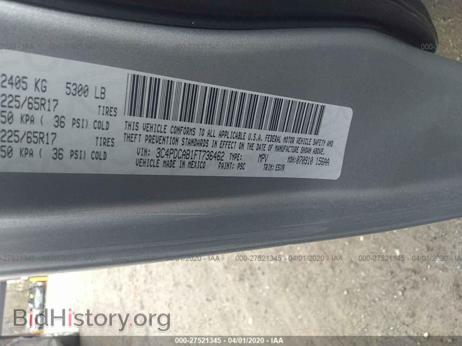 2015 DODGE JOURNEY - VIN: 3C4PDCAB1FT736462 - Photo 9