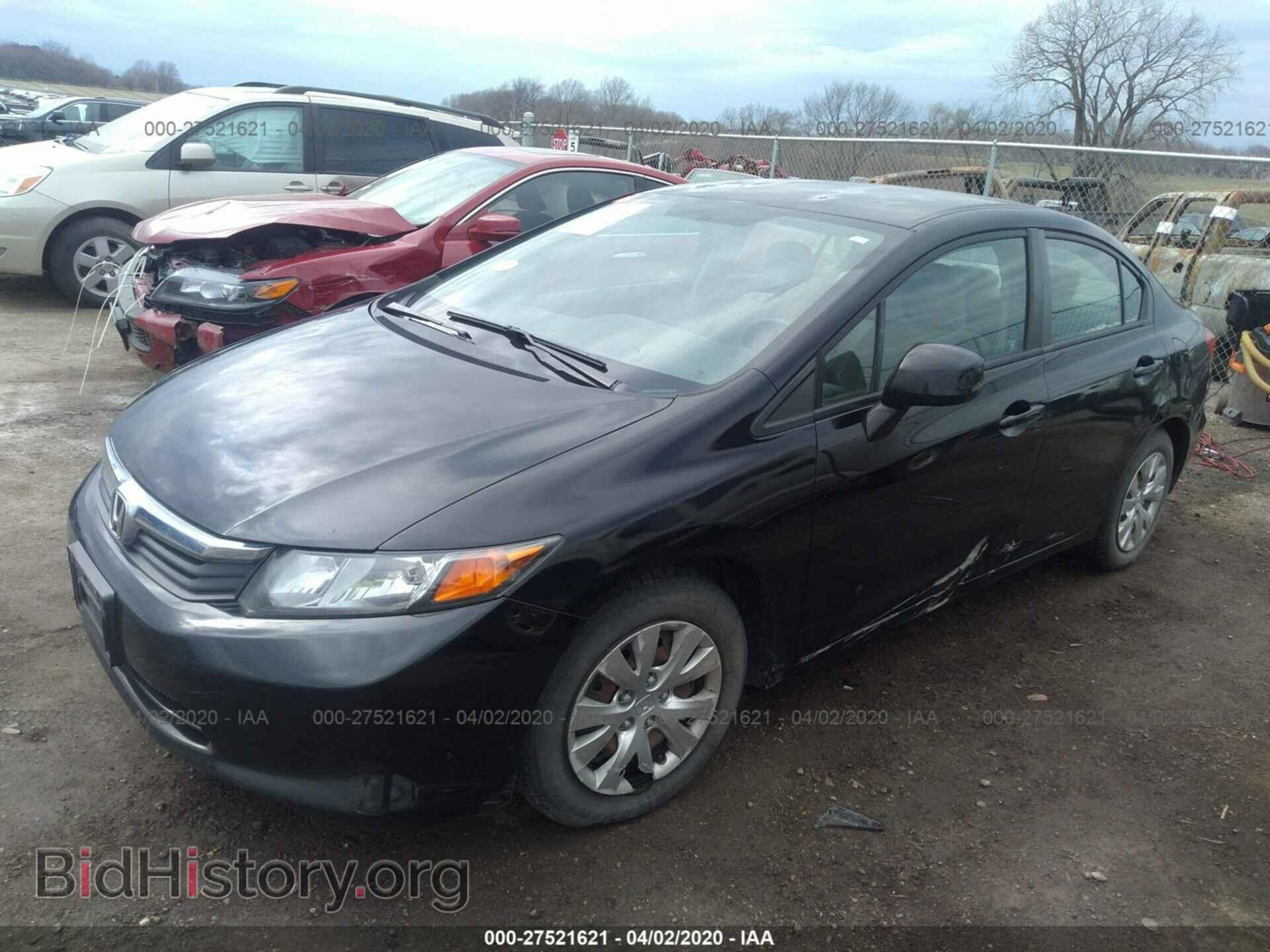 2012 HONDA CIVIC - VIN: 2HGFB2F5XCH604126 - Фото 2