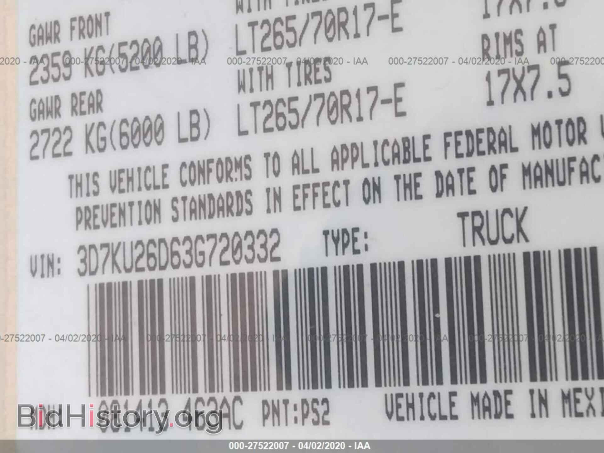 2003 DODGE RAM 2500 - VIN: 3D7KU26D63G720332 - Photo 9