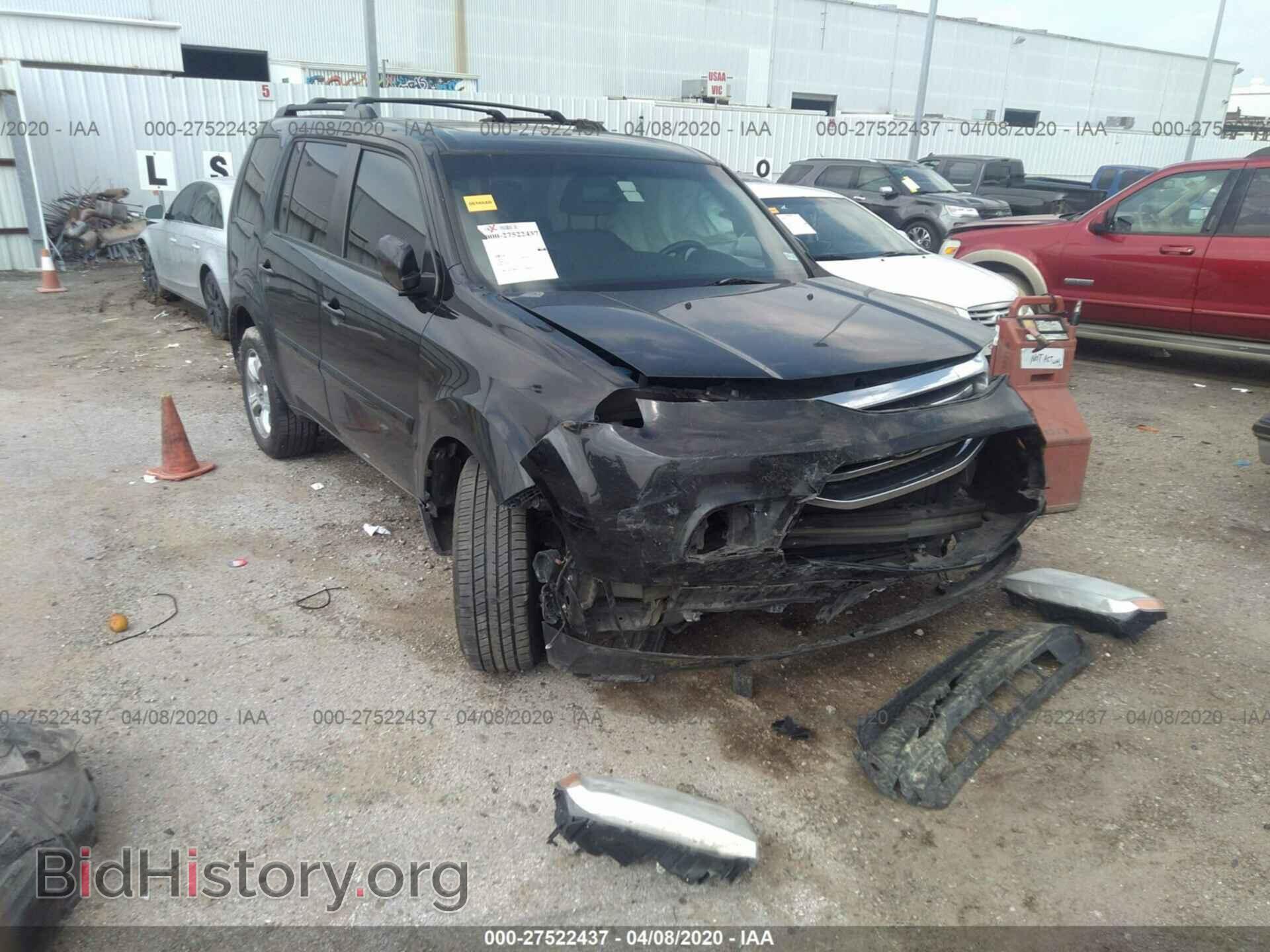Photo 5FNYF3H69CB015100 - HONDA PILOT 2012