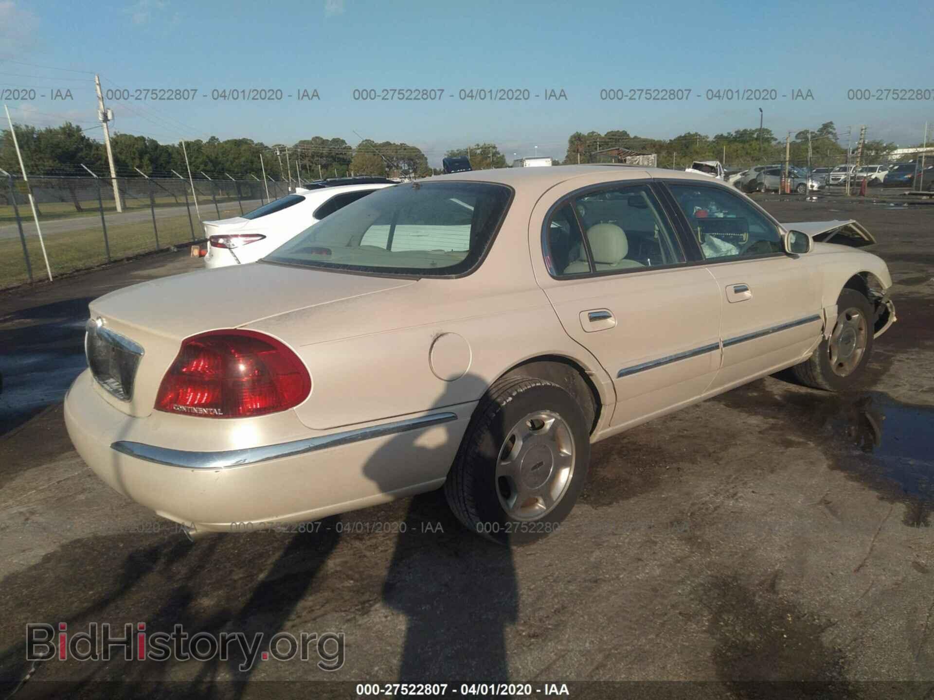 2001 LINCOLN CONTINENTAL - VIN: 1LNHM97V41Y622452 - Фото 4