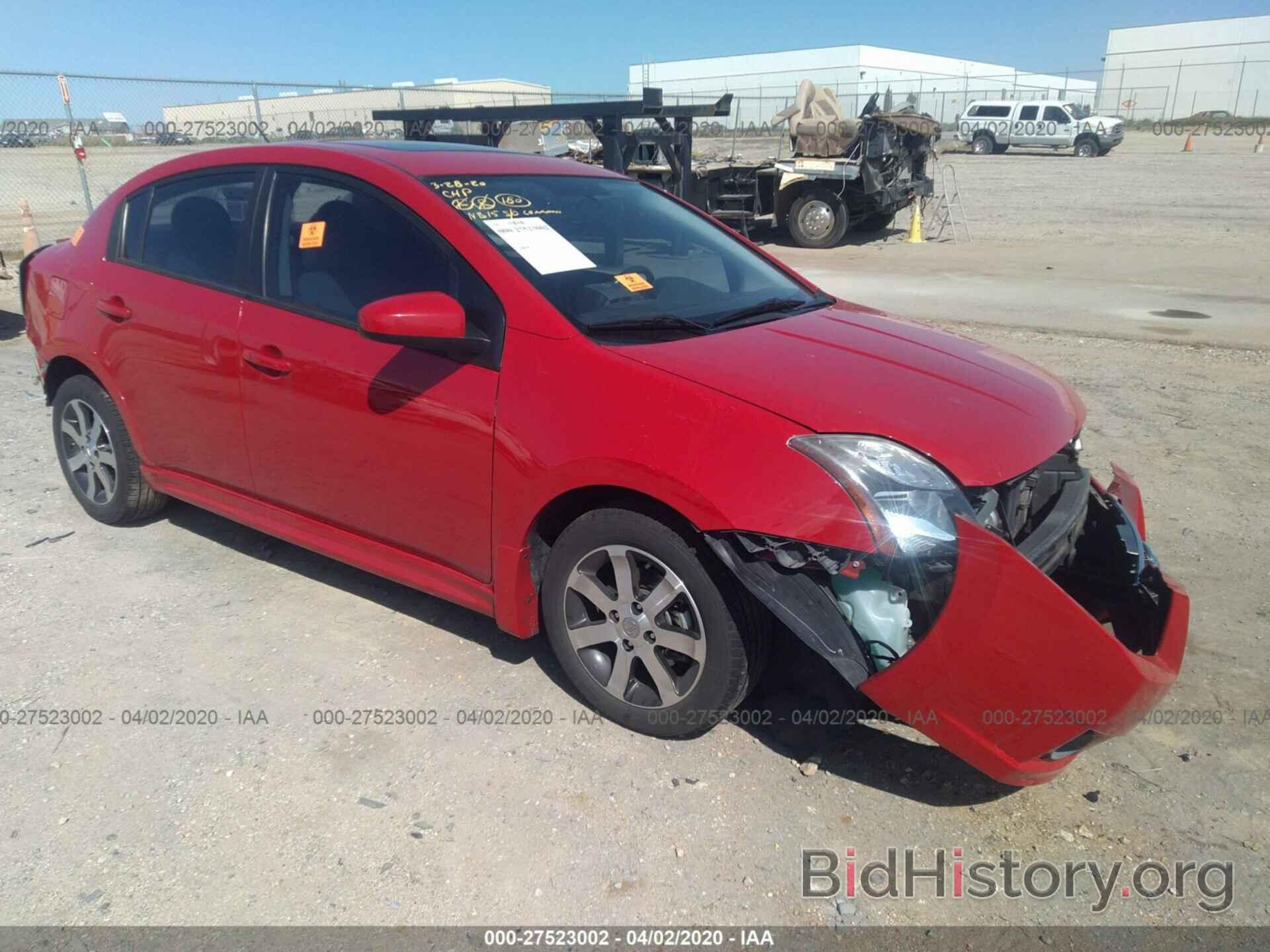 Photo 3N1AB6APXCL717531 - NISSAN SENTRA 2012