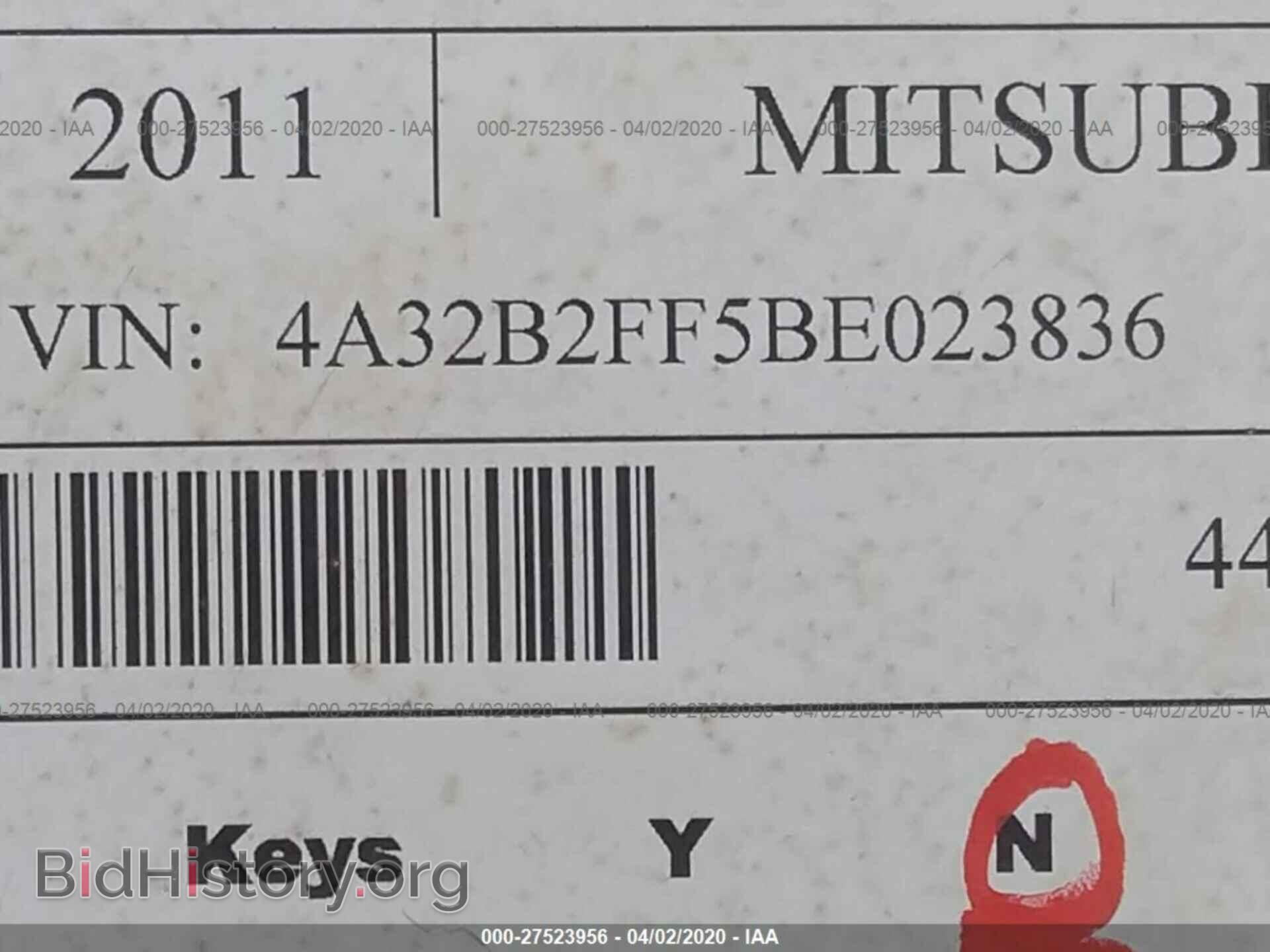 2011 MITSUBISHI GALANT - VIN: 4A32B2FF5BE023836 - Фото 9