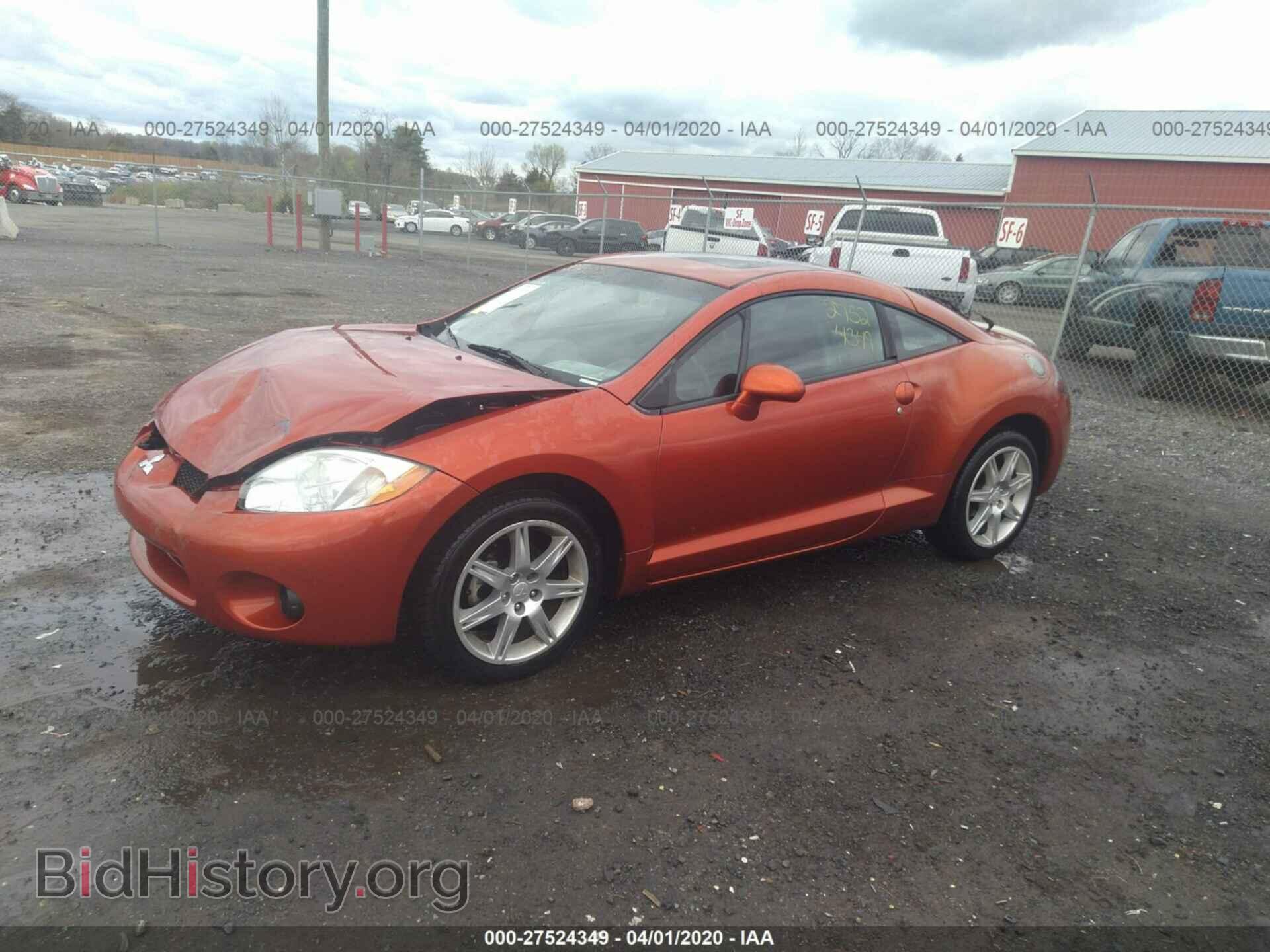 2007 MITSUBISHI ECLIPSE - VIN: 4A3AK64F87E072624 - Фото 2