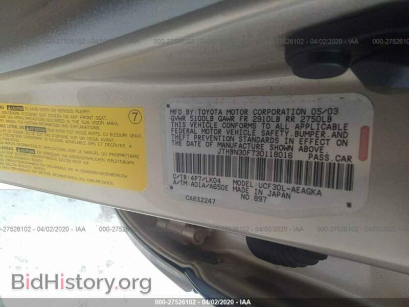 2003 Lexus LS (VIN JTHBN30F730118016) — photo 9 of 11