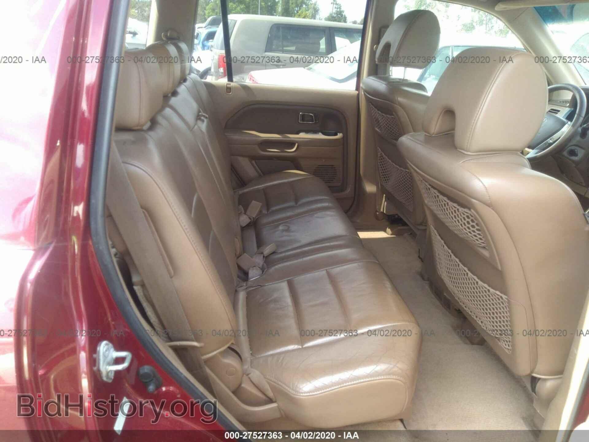 2006 HONDA PILOT - VIN: 5FNYF28596B030766 - Photo 8