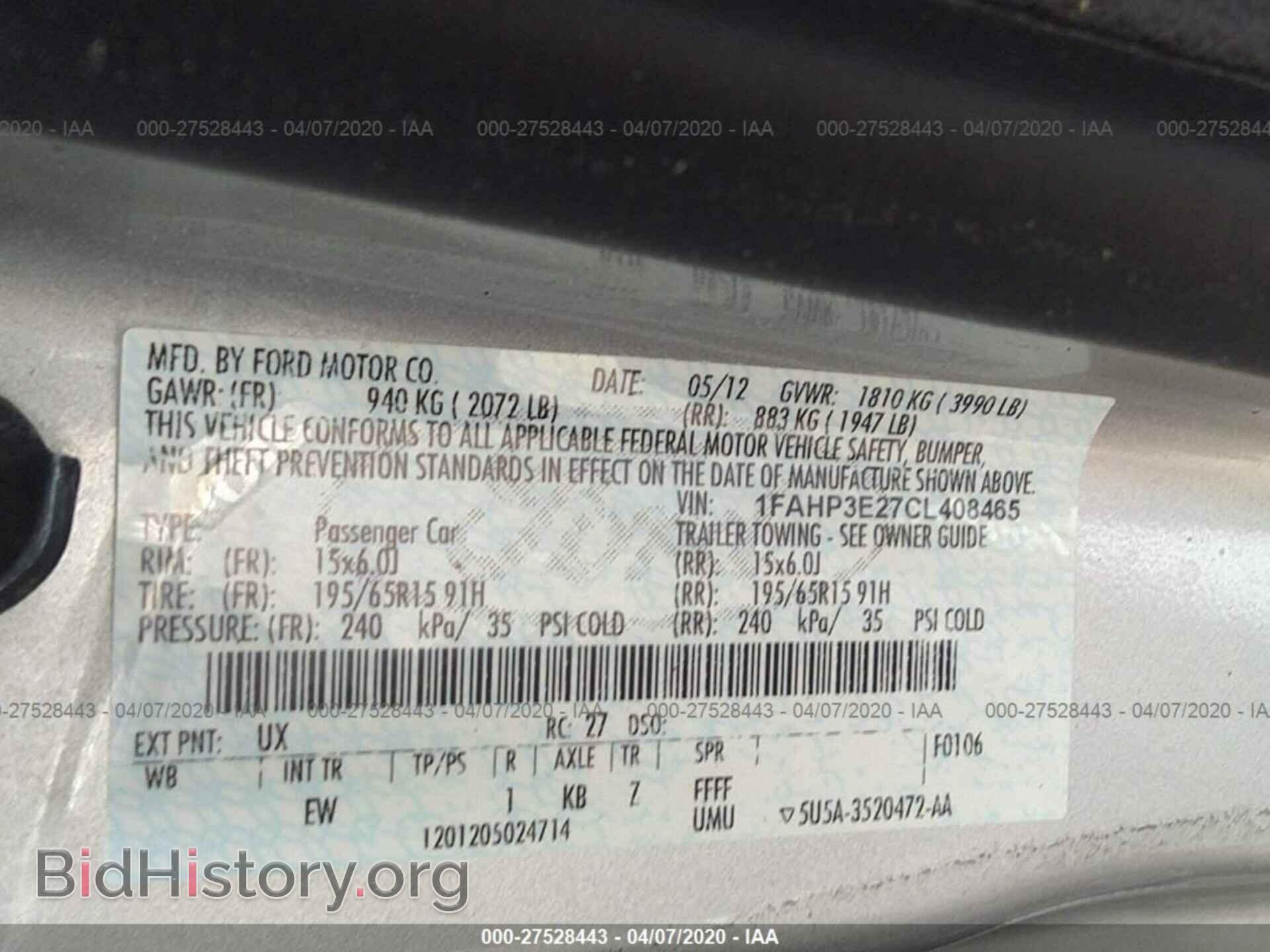 2012 FORD FOCUS - VIN: 1FAHP3E27CL408465 - Photo 9