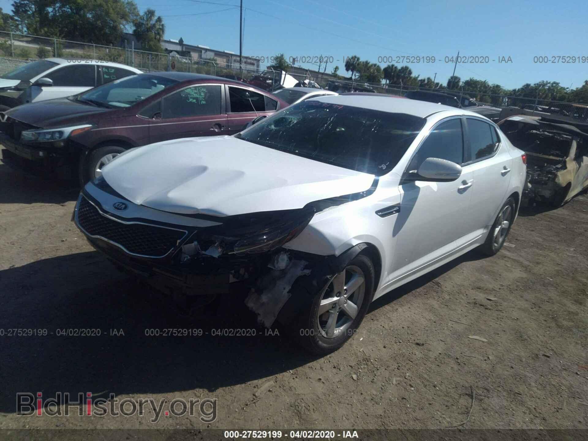 2015 KIA OPTIMA - VIN: KNAGM4A77F5547569 - Фото 2