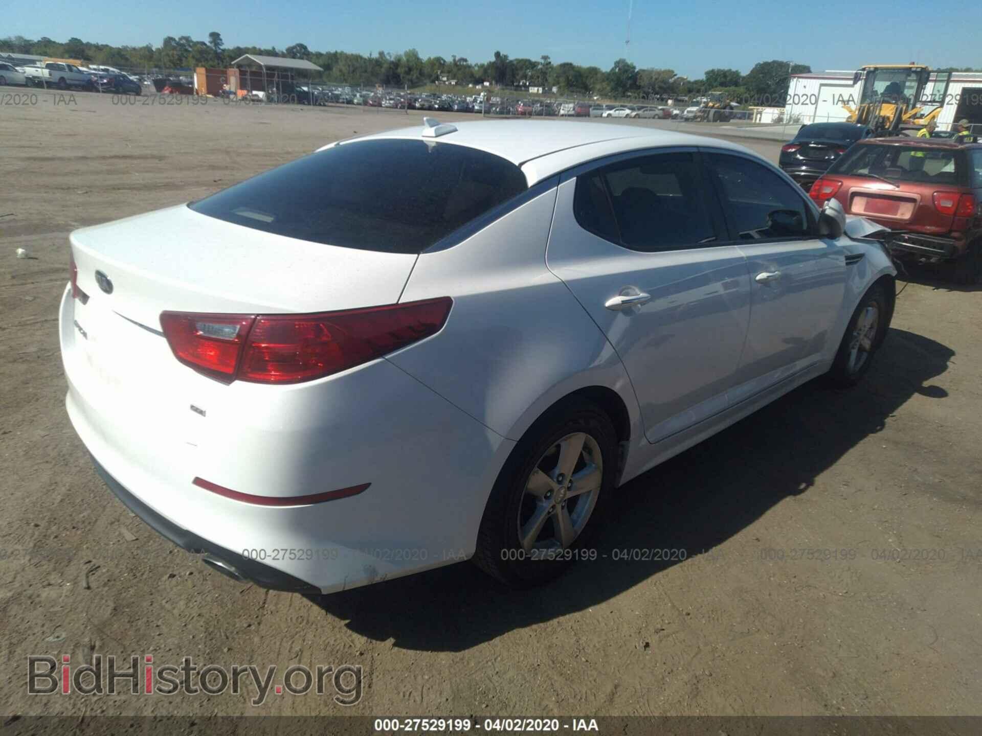 2015 KIA OPTIMA - VIN: KNAGM4A77F5547569 - Фото 4