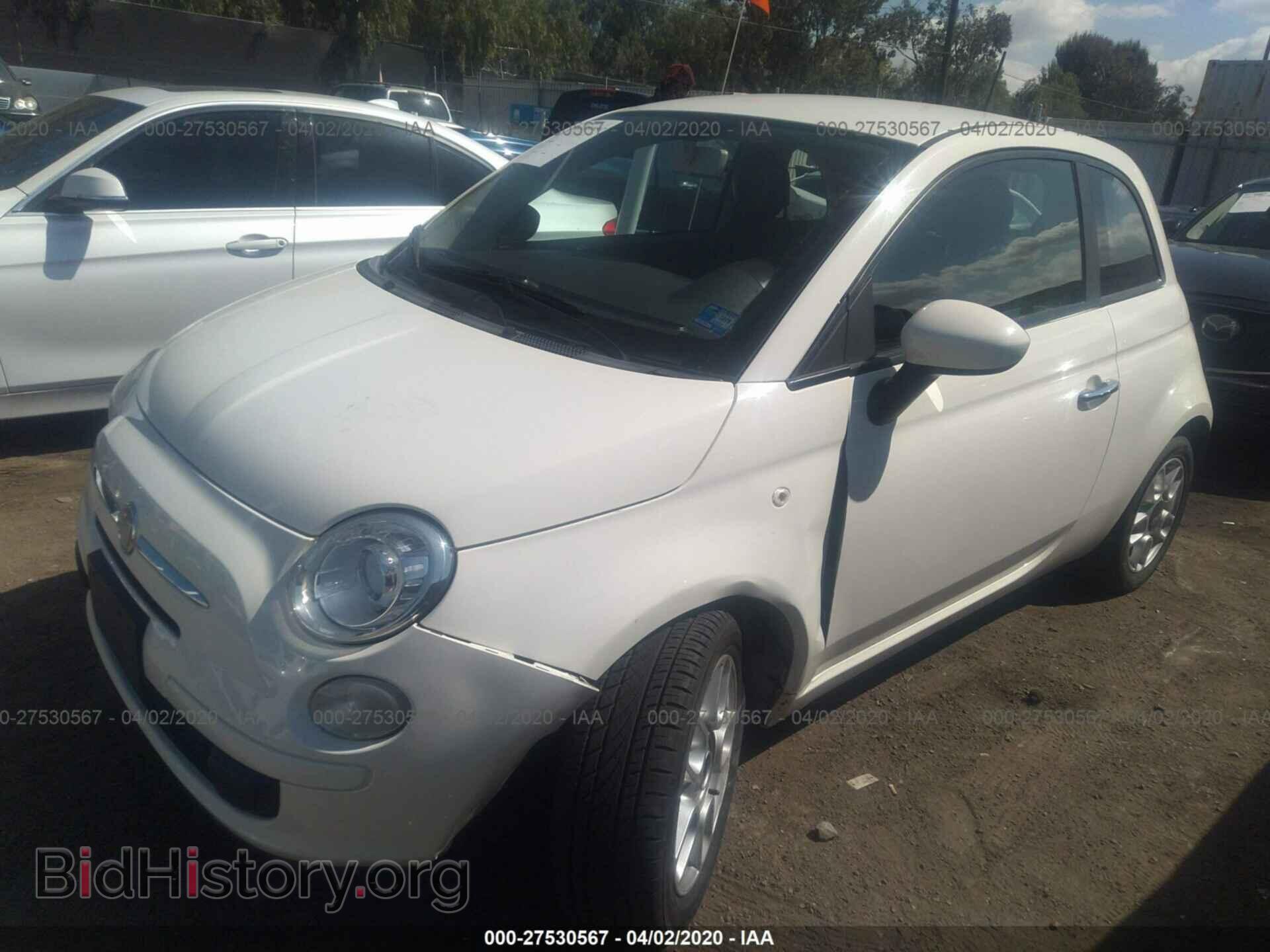 2012 FIAT 500 - VIN: 3C3CFFAR7CT288834 - Фото 2
