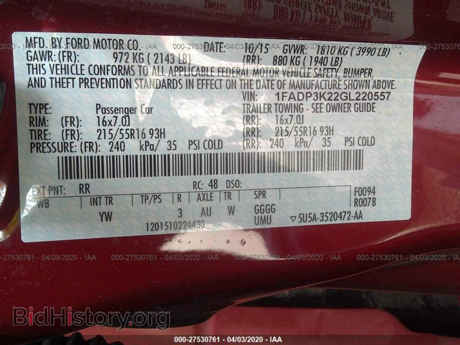2016 FORD FOCUS - VIN: 1FADP3K22GL220557 - Photo 9