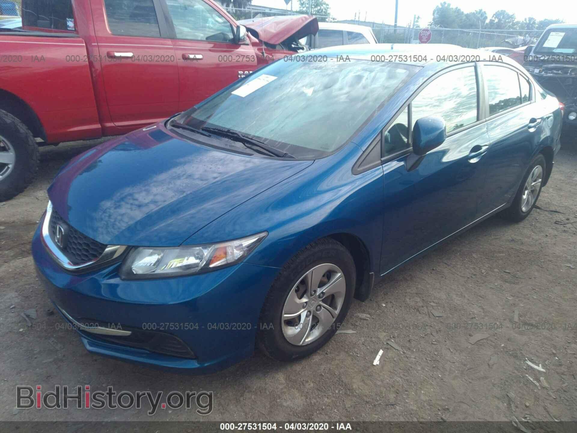 2013 HONDA CIVIC - VIN: 19XFB2F54DE025340 - Фото 2