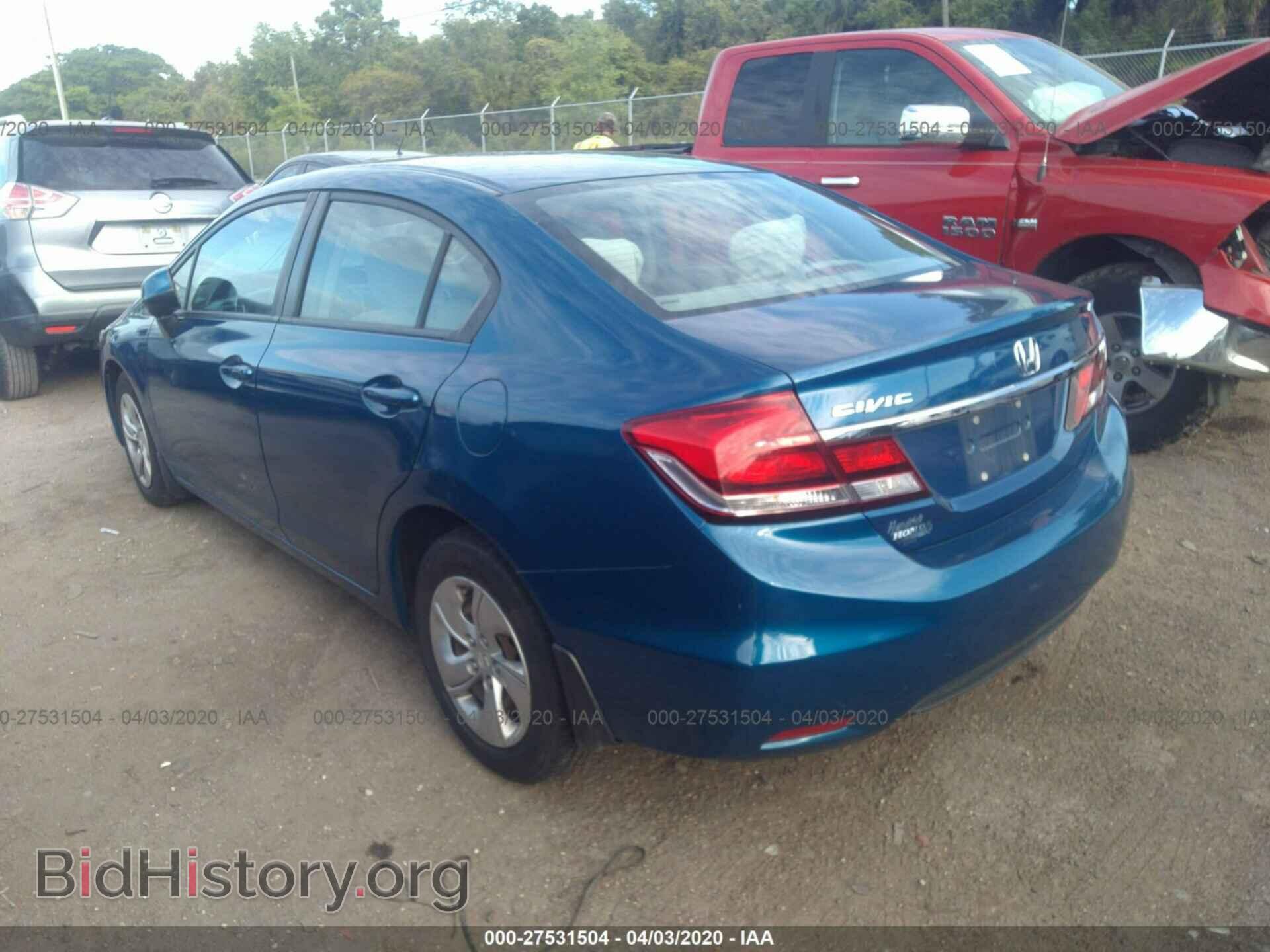 2013 HONDA CIVIC - VIN: 19XFB2F54DE025340 - Фото 3