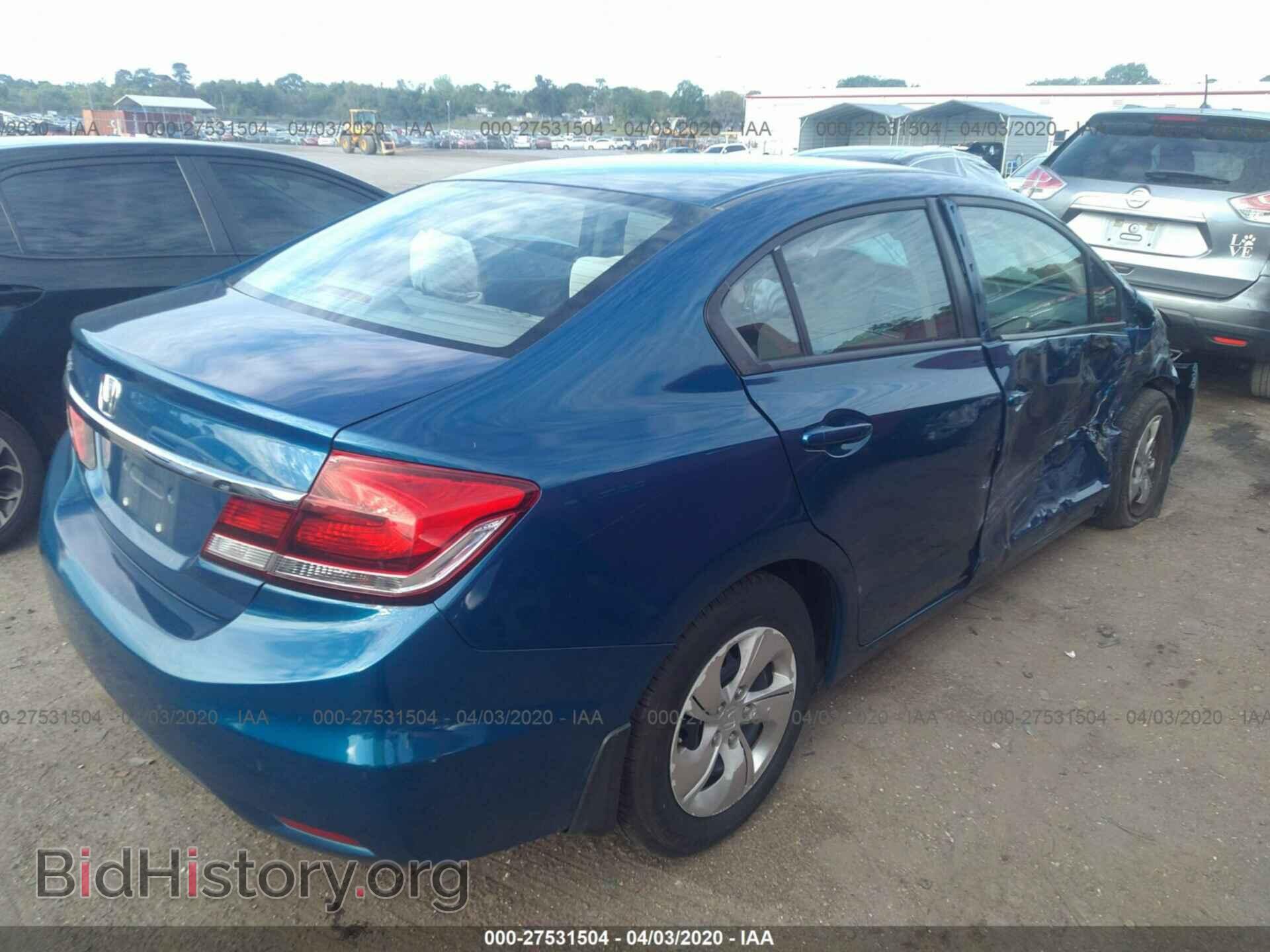 2013 HONDA CIVIC - VIN: 19XFB2F54DE025340 - Фото 4